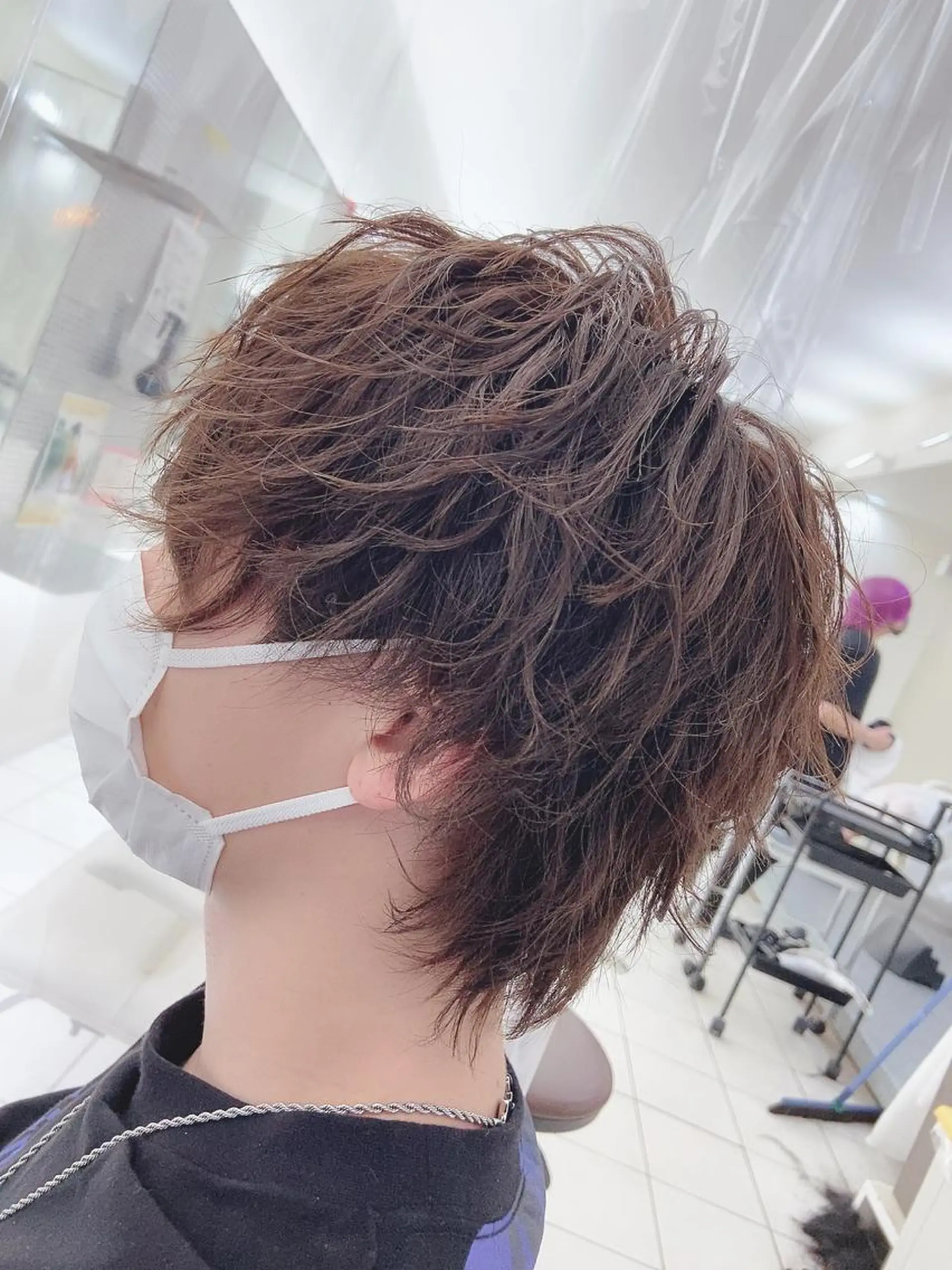 パーマ メンズ メンズウルフカット ウルフカット ヘアカラー 髪質改善美容室bokuno町田店所属・メンズ&髪質改善縮毛 矯正【平山🔥拓哉】のヘアスタイル