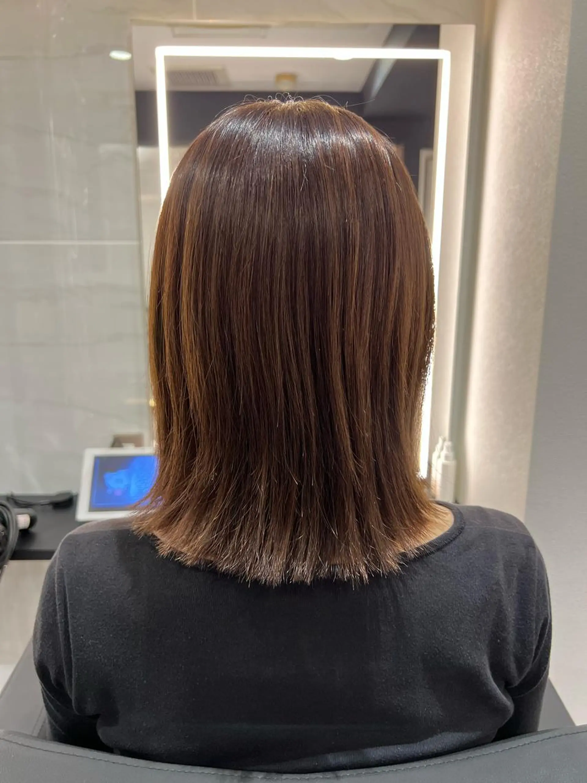 ミディアム マツイ ハルカのヘアスタイル