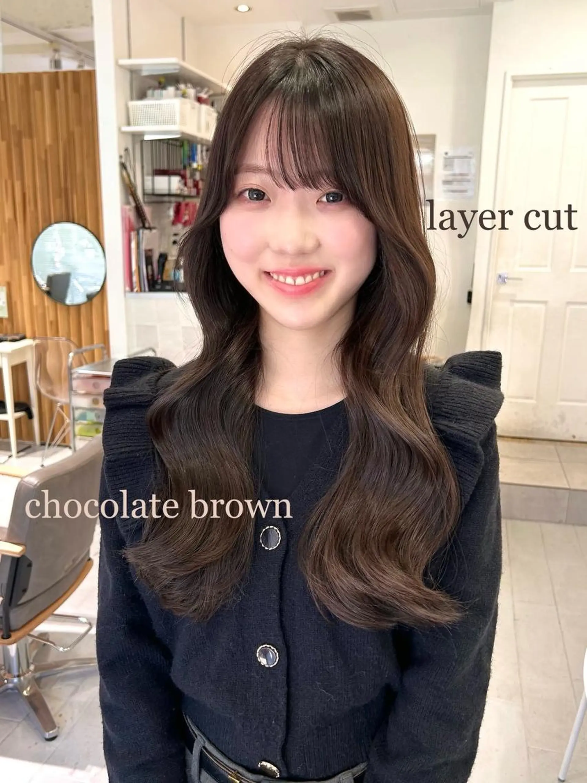 セミロング カット ヘアカラー トリートメント 韓国ヘア ‎🤍KANA🎀のヘアスタイル
