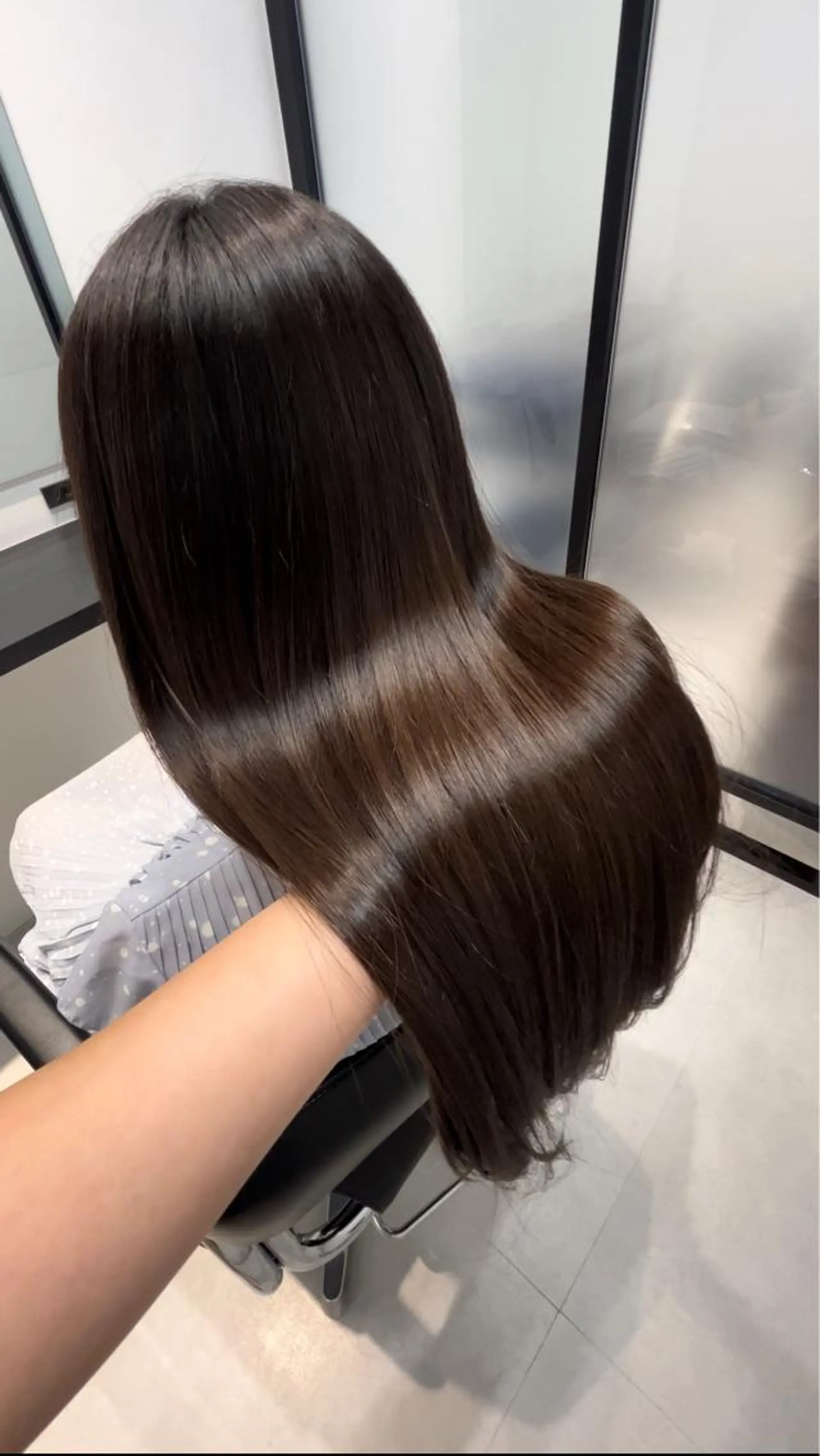 ロング カット 縮毛矯正 サロウィン浦和所属・愛されヘア/ 暖色カラー/まいこのヘアスタイル