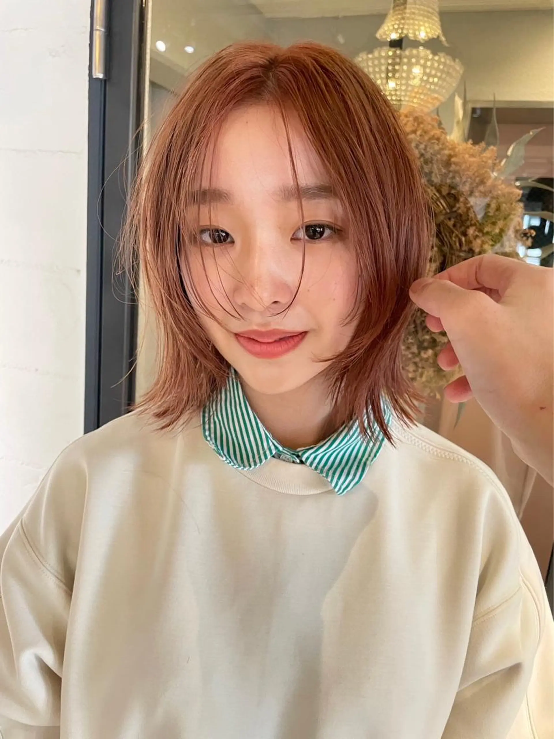 ミディアム くびれヘア くびれレイヤー レイヤーカット park所属・聖 来のヘアスタイル