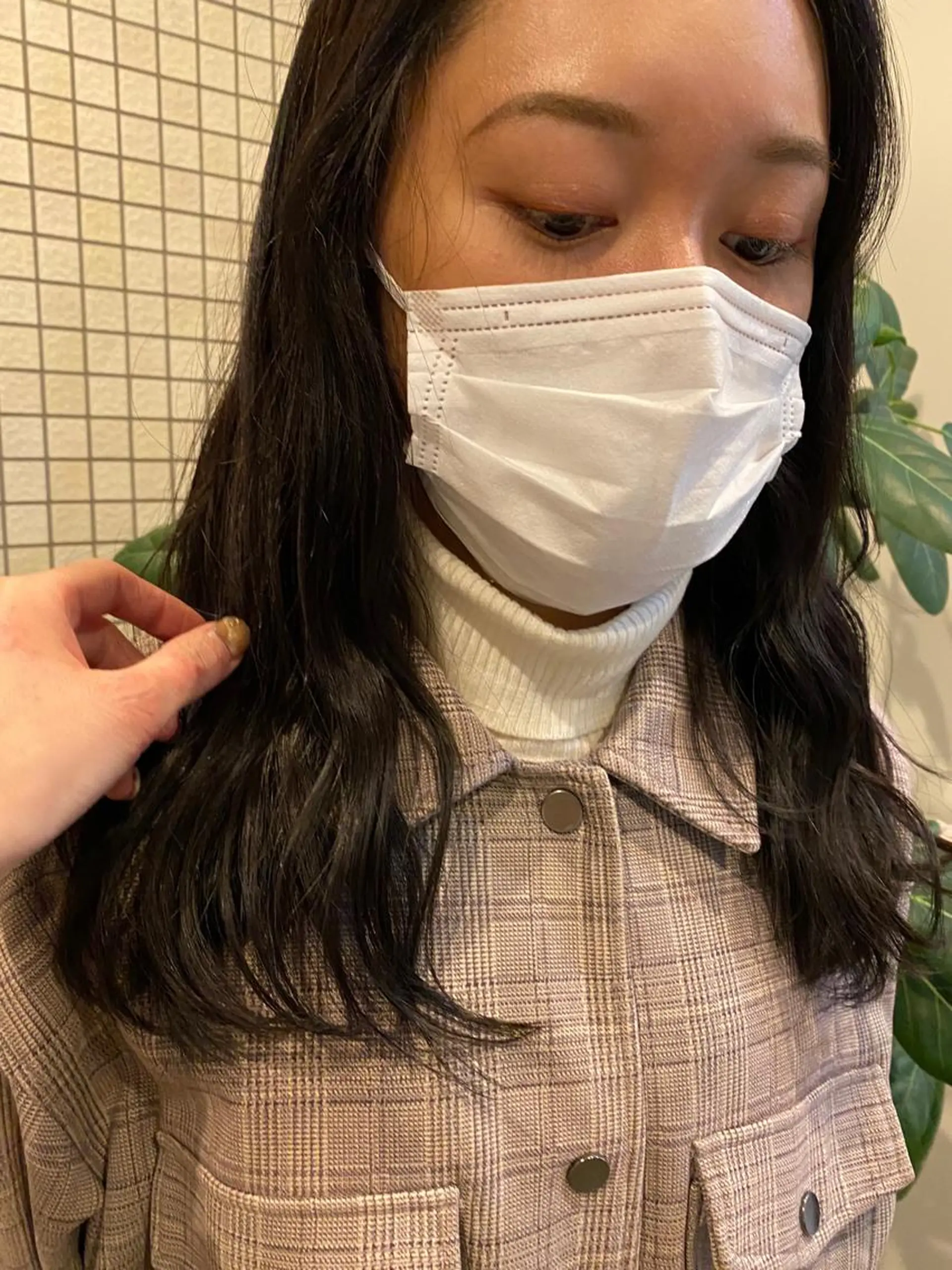 セミロング カラー 透明感カラー 🩰asumiのヘアスタイル
