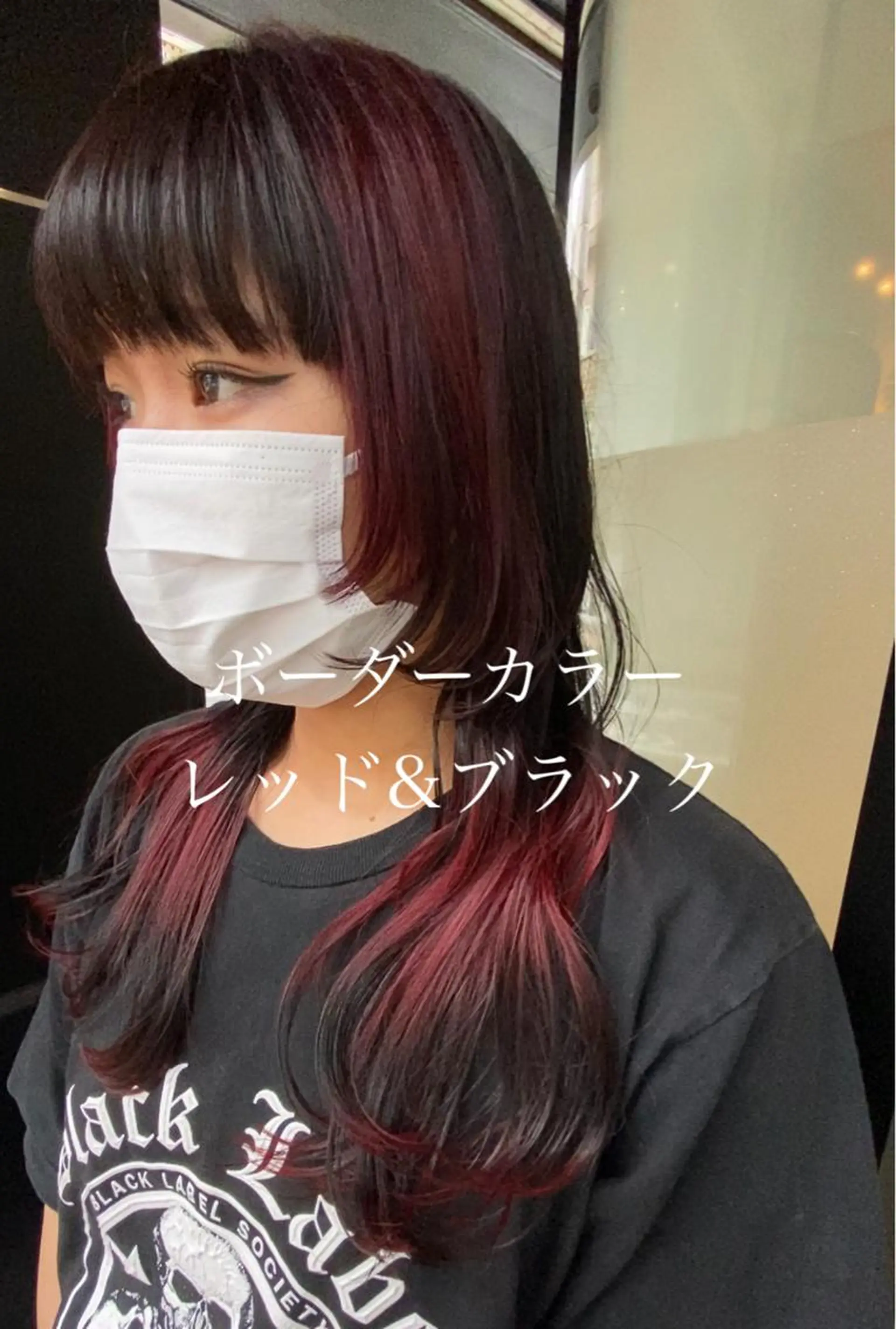 セミロング カラー 黒髪 ブリーチ ケアブリーチ ダブルカラー ハイトーンカラー ヘアカラー トリートメント デザインカラー/ ブリーチ/稲若健太郎のヘアスタイル