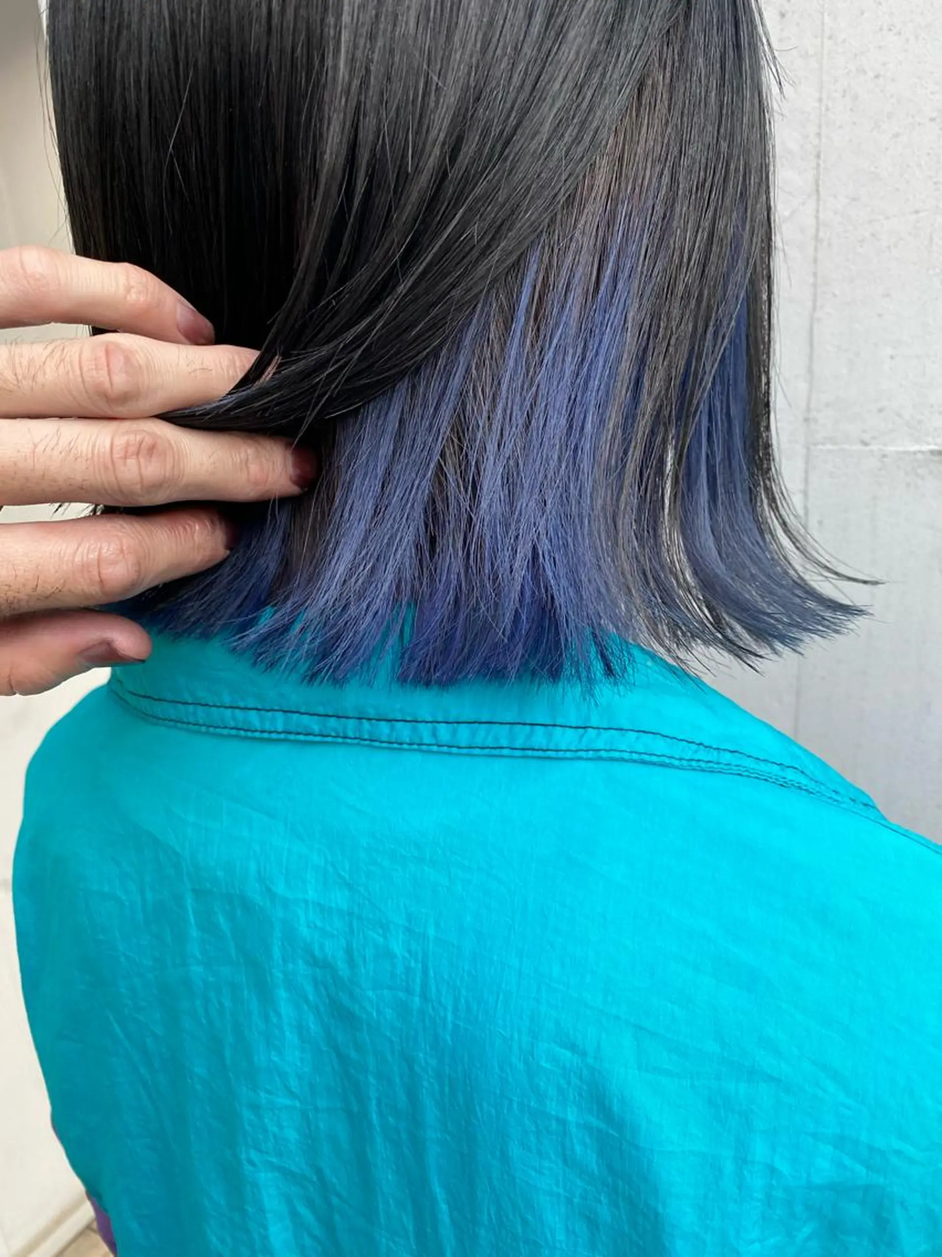ミディアム カラー パーマ ヘアアレンジ アディクシーカラー バレイヤージュ ブリーチ ブルーカラー ケアブリーチ ✨ハイクオリティ✨ 山本香也のヘアスタイル
