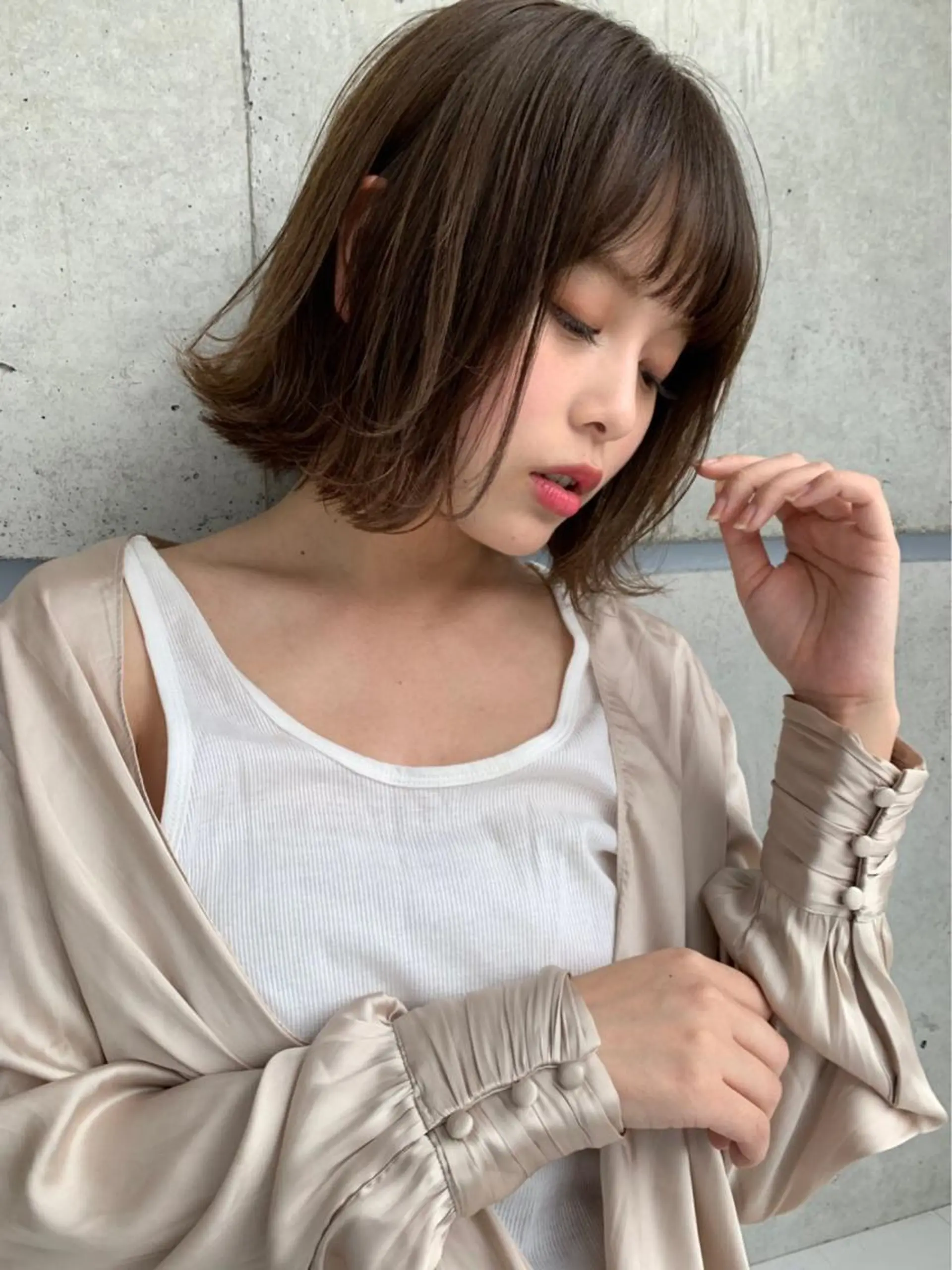 ミディアム カラー ヘアアレンジ カット ヘアカラー トリートメント salowin新宿East3階所属・艶美髪/髪質改善 /縮毛矯正/木元渓太のヘアスタイル