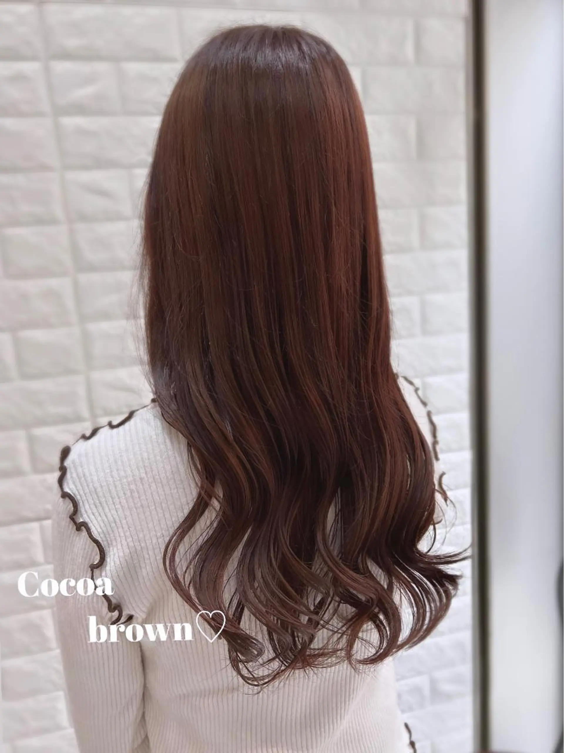 ロング カラー ブラウンカラー カシス ココアブラウン ラベンダーカラー ラベンダーピンク ヘアカラー トリートメント 艶髪モテヘア ♡tomimaのヘアスタイル