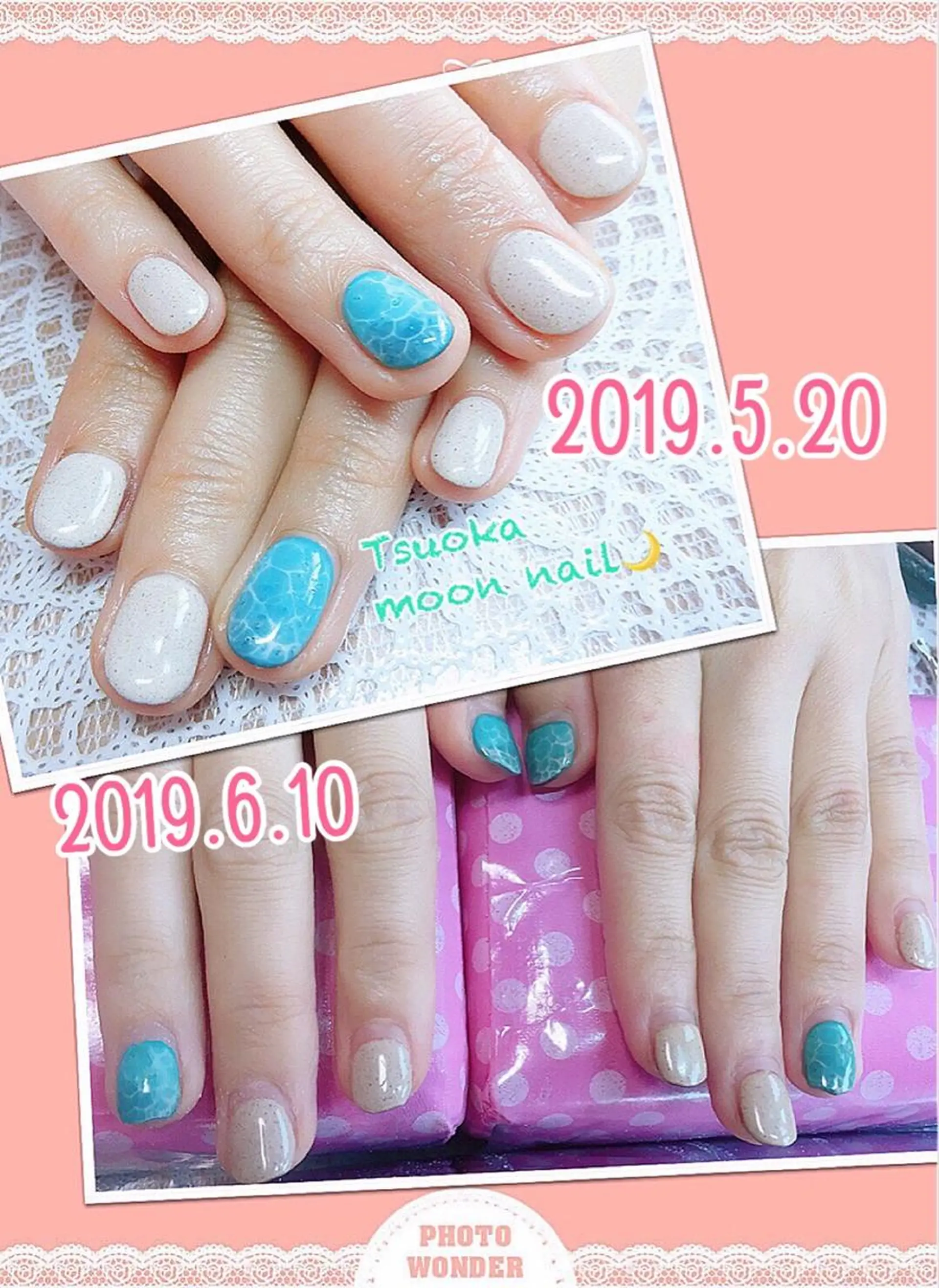 ネイル 🌙都岡 ムーンネイルのネイルデザイン