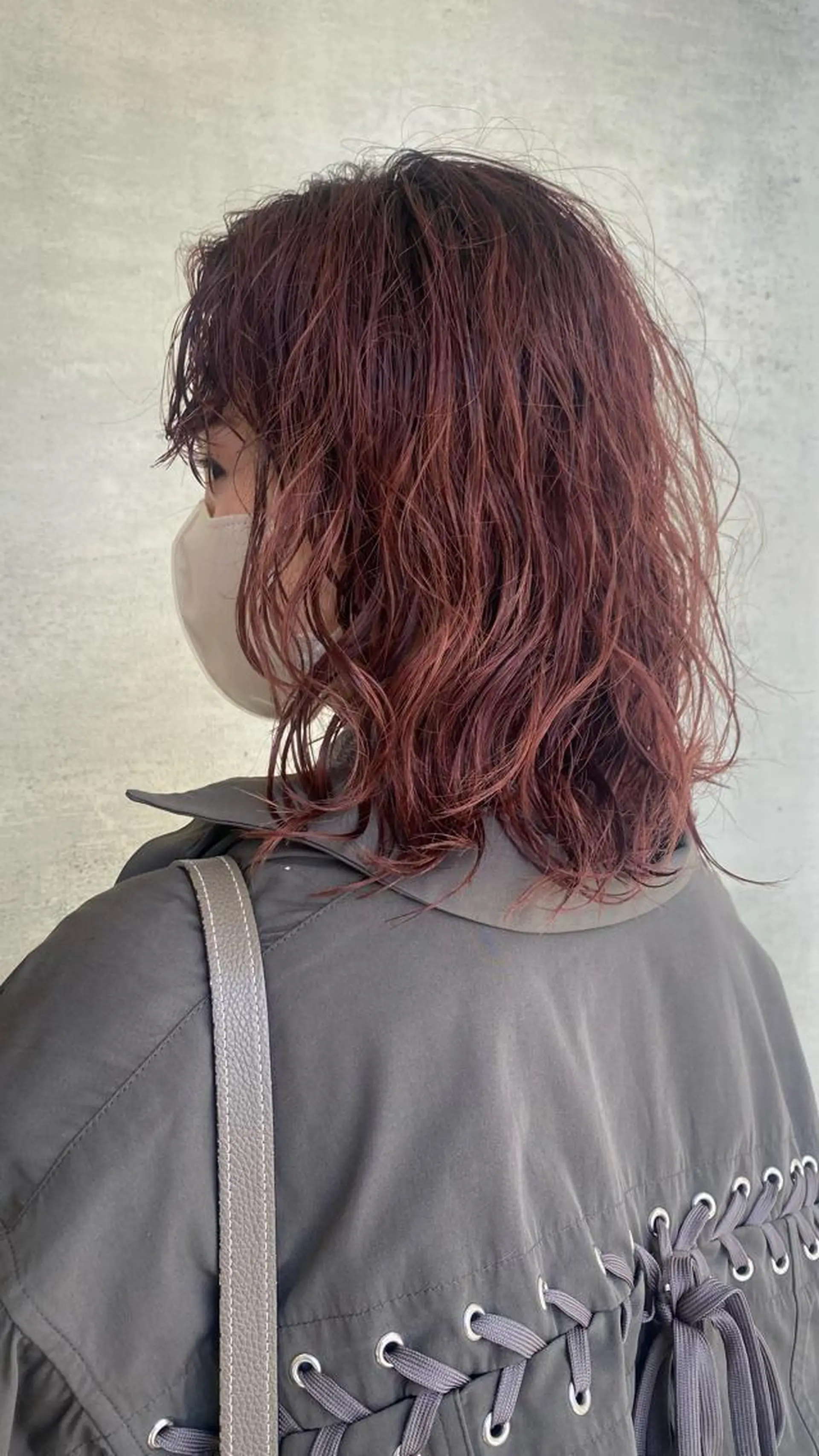 ミディアム カラー パーマ ミディアムパーマ タケダケイ /ショート/ボブのヘアスタイル