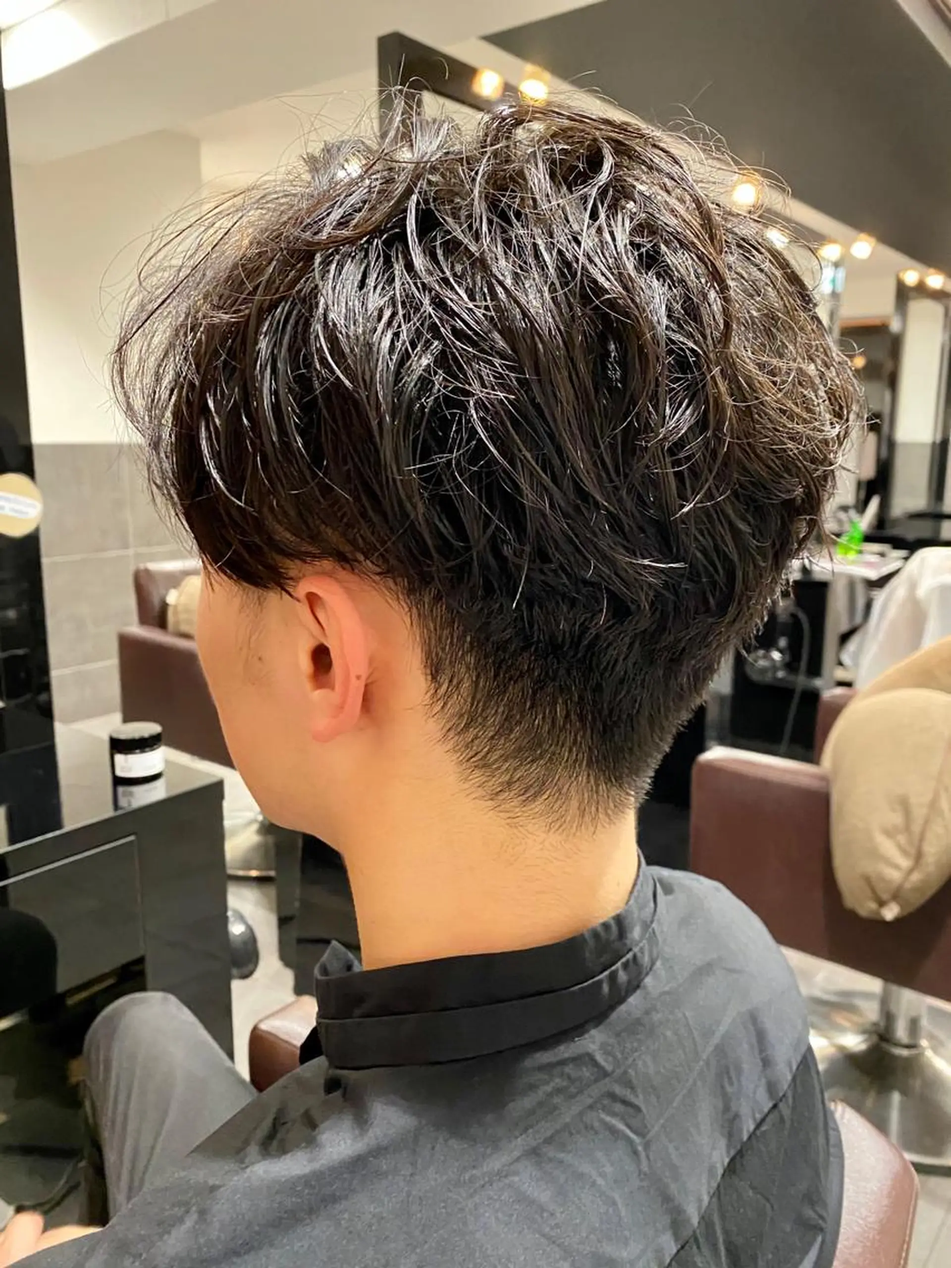 パーマ メンズ カット パーマ ⭕️メンズパーマ⭕️ 山口　裕太郎のヘアスタイル