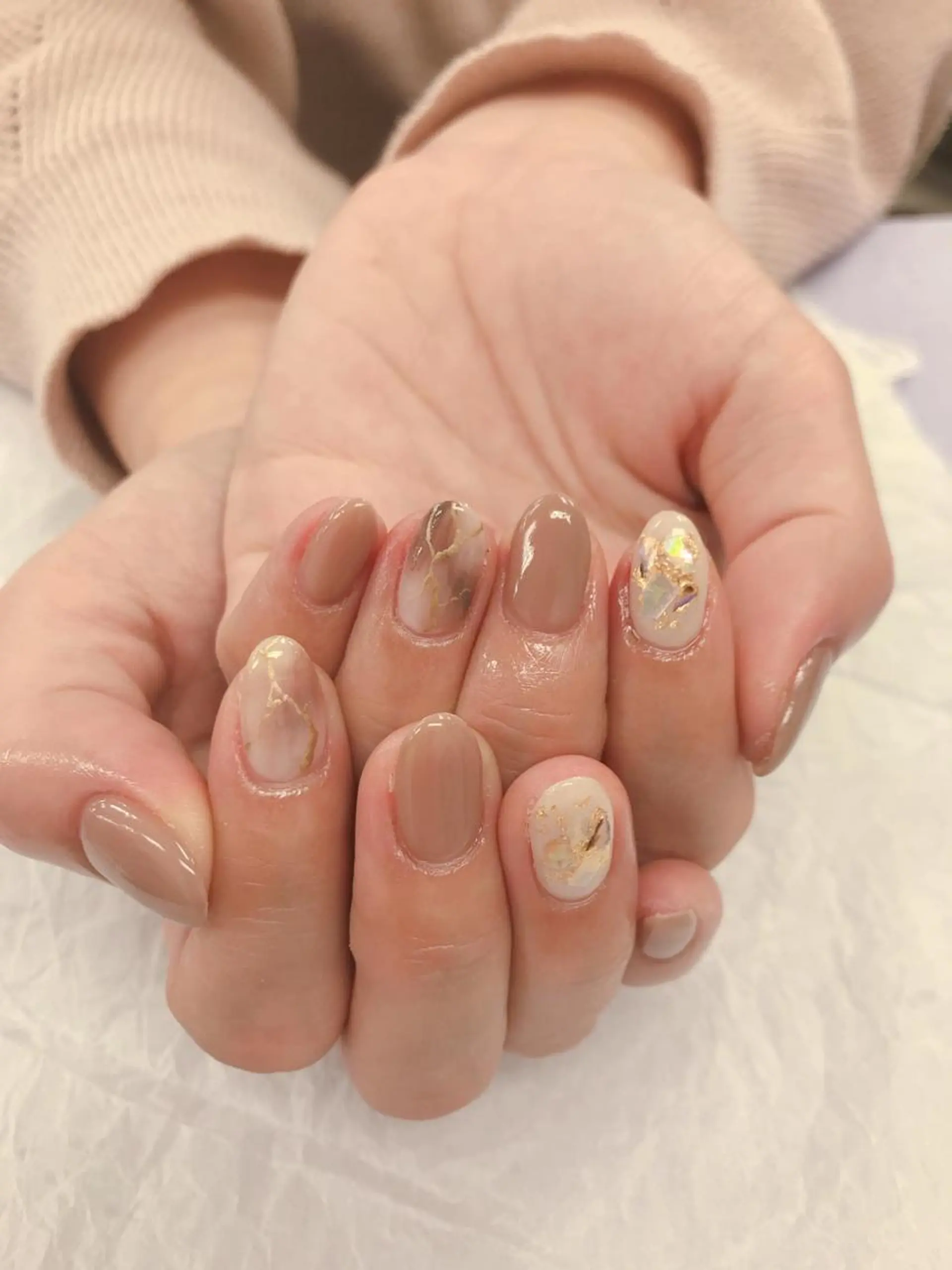 ネイル 大理石ネイル(マーブル) ニュアンスネイル ネイリスト あこのネイルデザイン