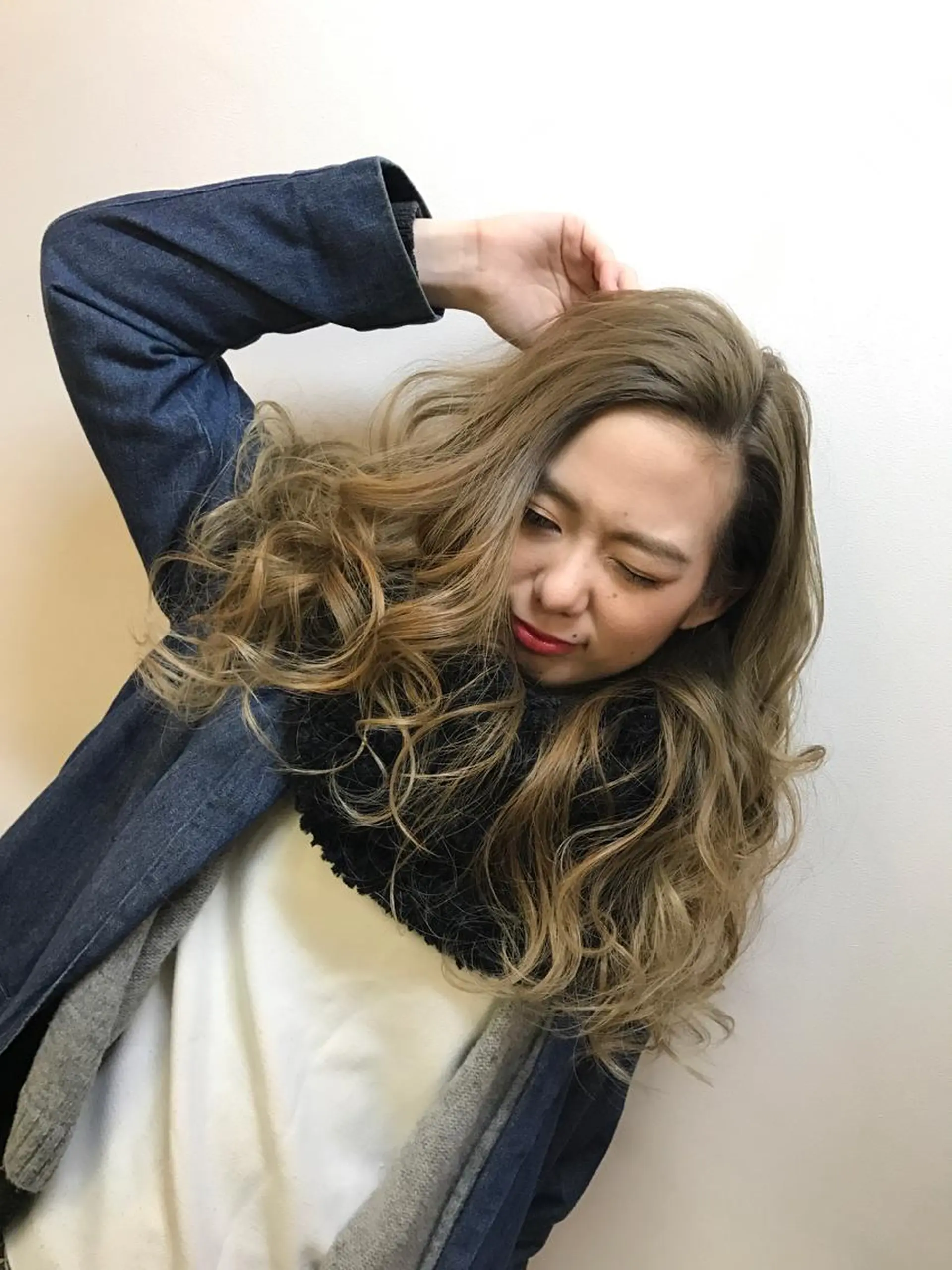 ロング カラー パーマ ヘアアレンジ ネイル マツエク・マツパ backstage.AZ所属・吉川 宙翔のヘアスタイル