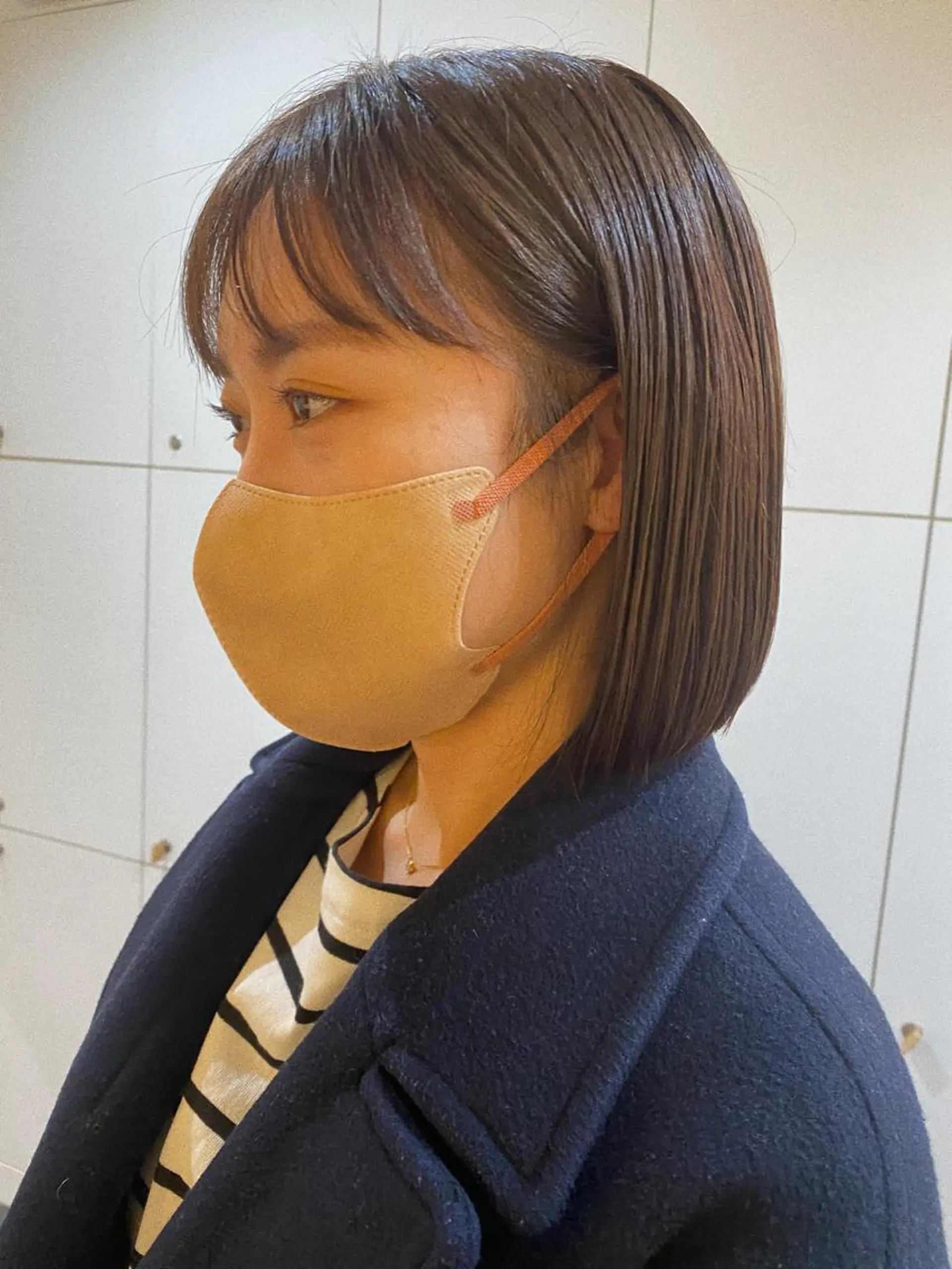 ミディアム カラー ベージュカラー フォギーベージュ SALOWIN 栄3丁目店所属・砂原 ひよりのヘアスタイル