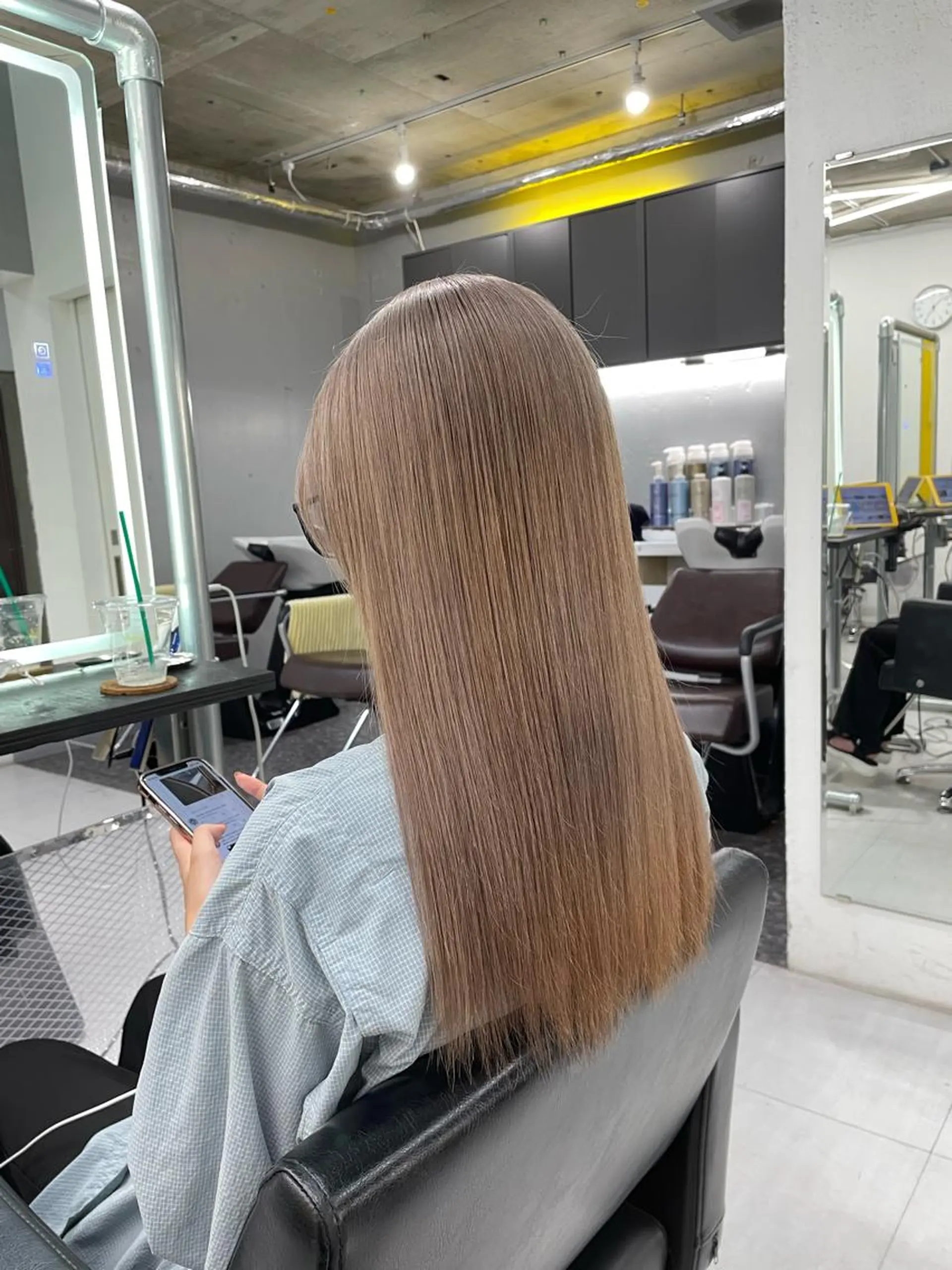 ロング アッシュ ピンクブラウン ボブ 学生 当日予約大歓迎💕/ Chisatoのヘアスタイル