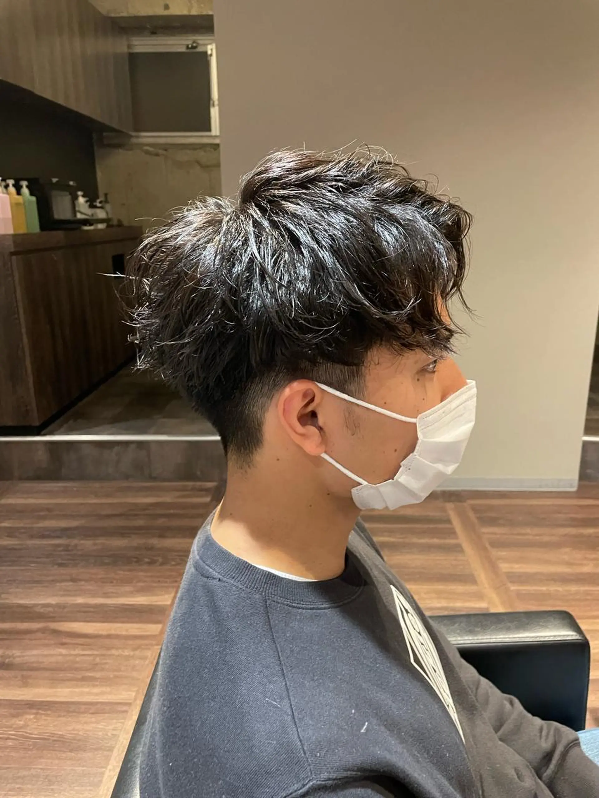 ショート くせ毛 村上 翔平のヘアスタイル