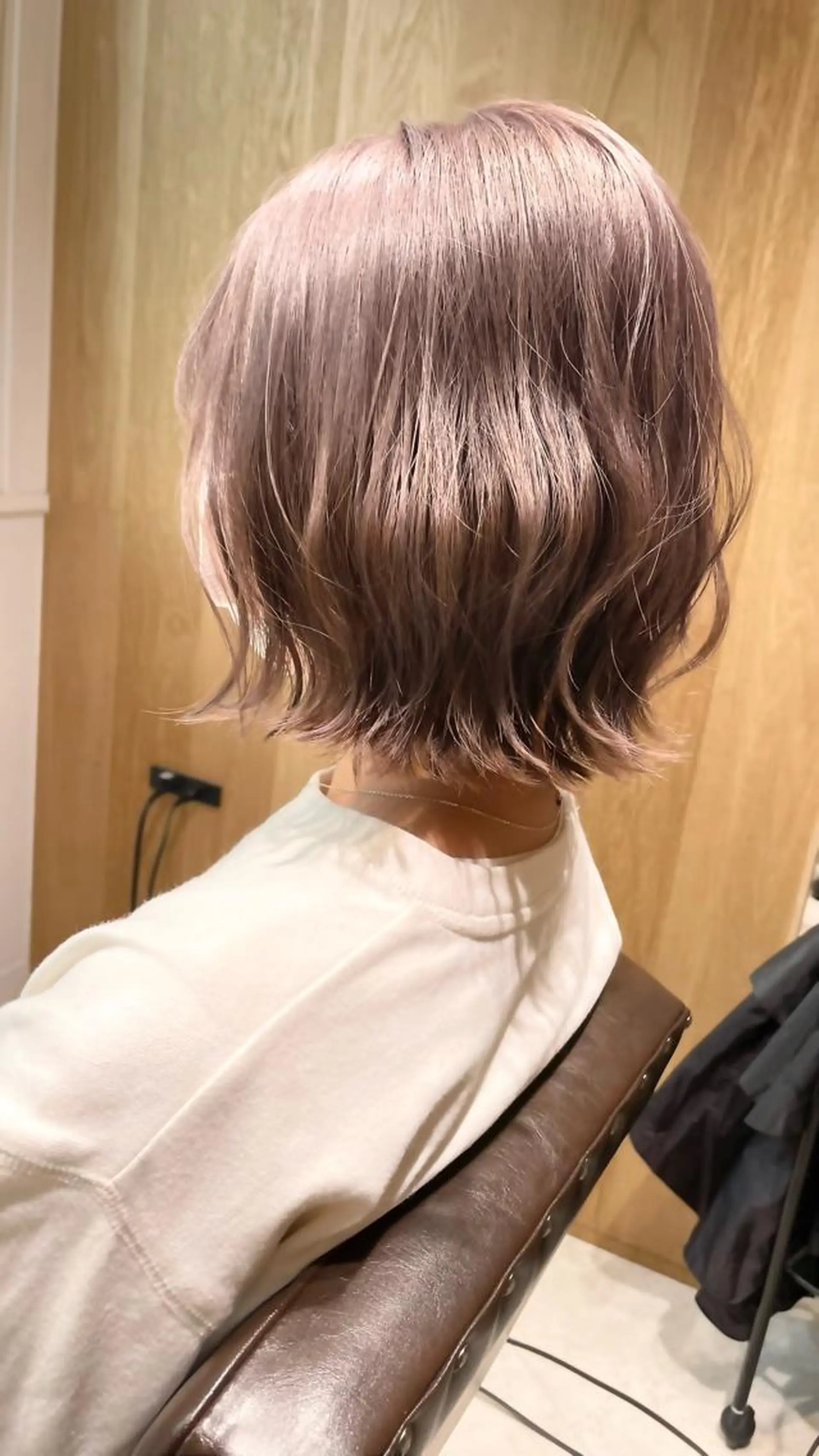 カラー グレージュ ミルクティーグレージュ カット ヘアカラー トリートメント 藤野なつえ ナチュラルのヘアスタイル