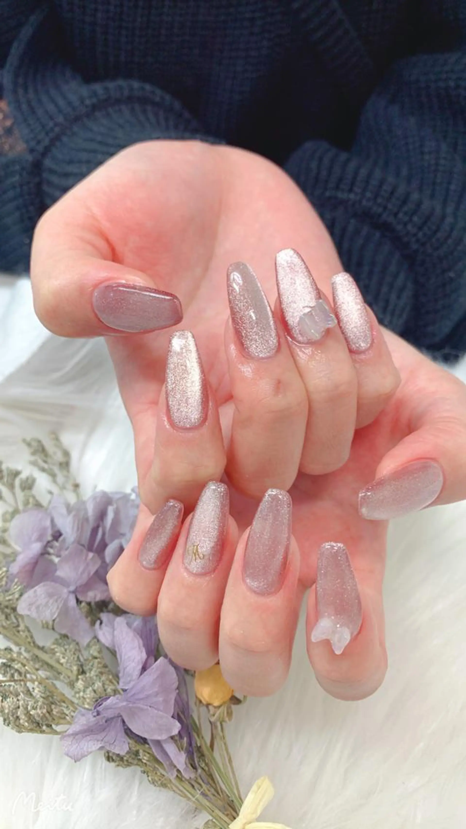 ネイル ハンドネイル 🦋ネイルサロン ブラン🌈ゆりのネイルデザイン