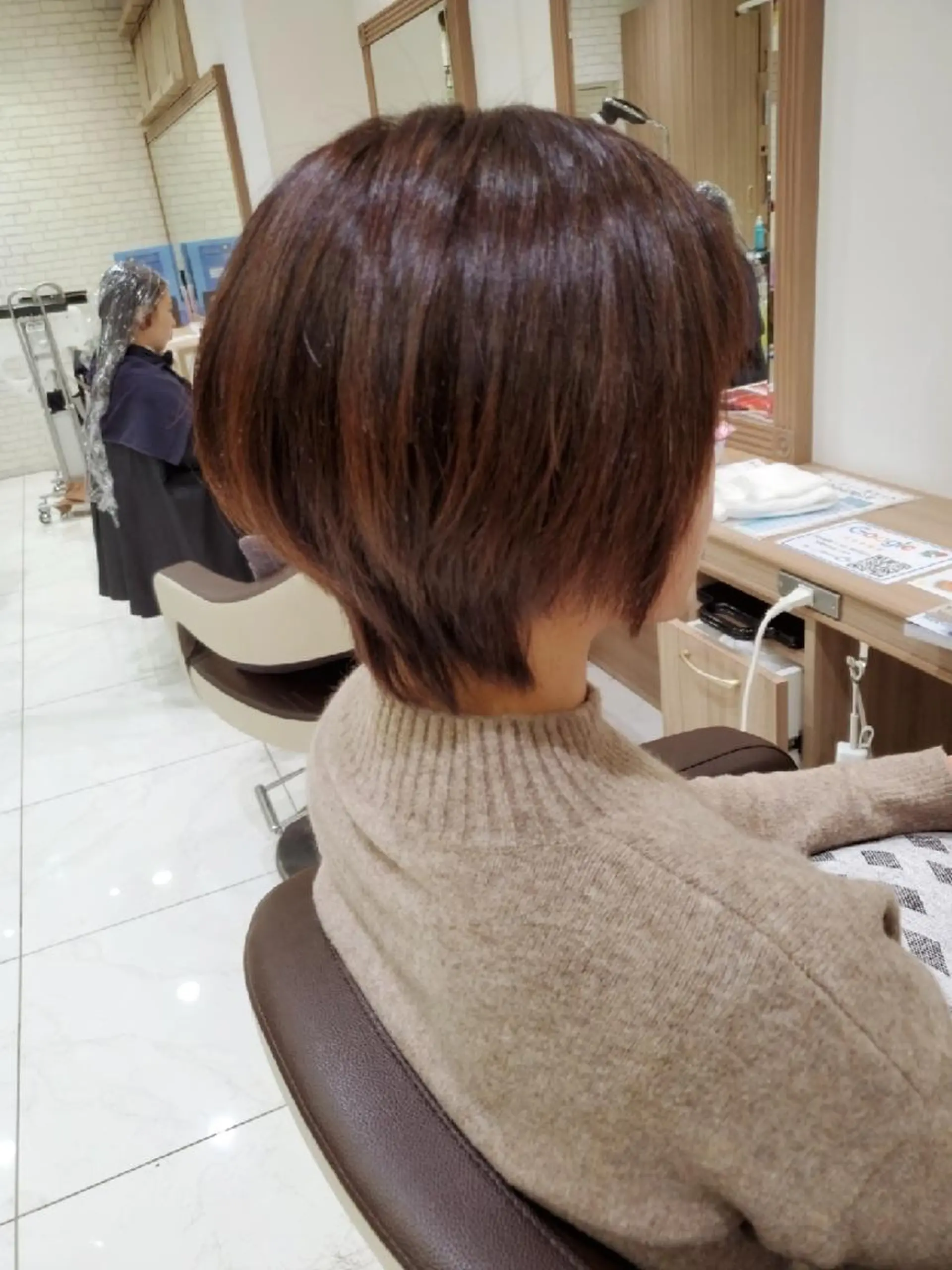 ショート カラー ベージュカラー オレンジ オレンジベージュ 中村 和貴のヘアスタイル