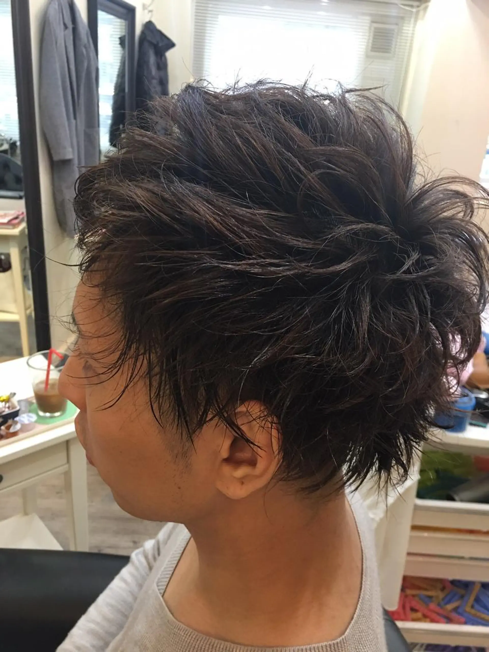 パーマ メンズ メンズパーマ 鶴見 和美のヘアスタイル