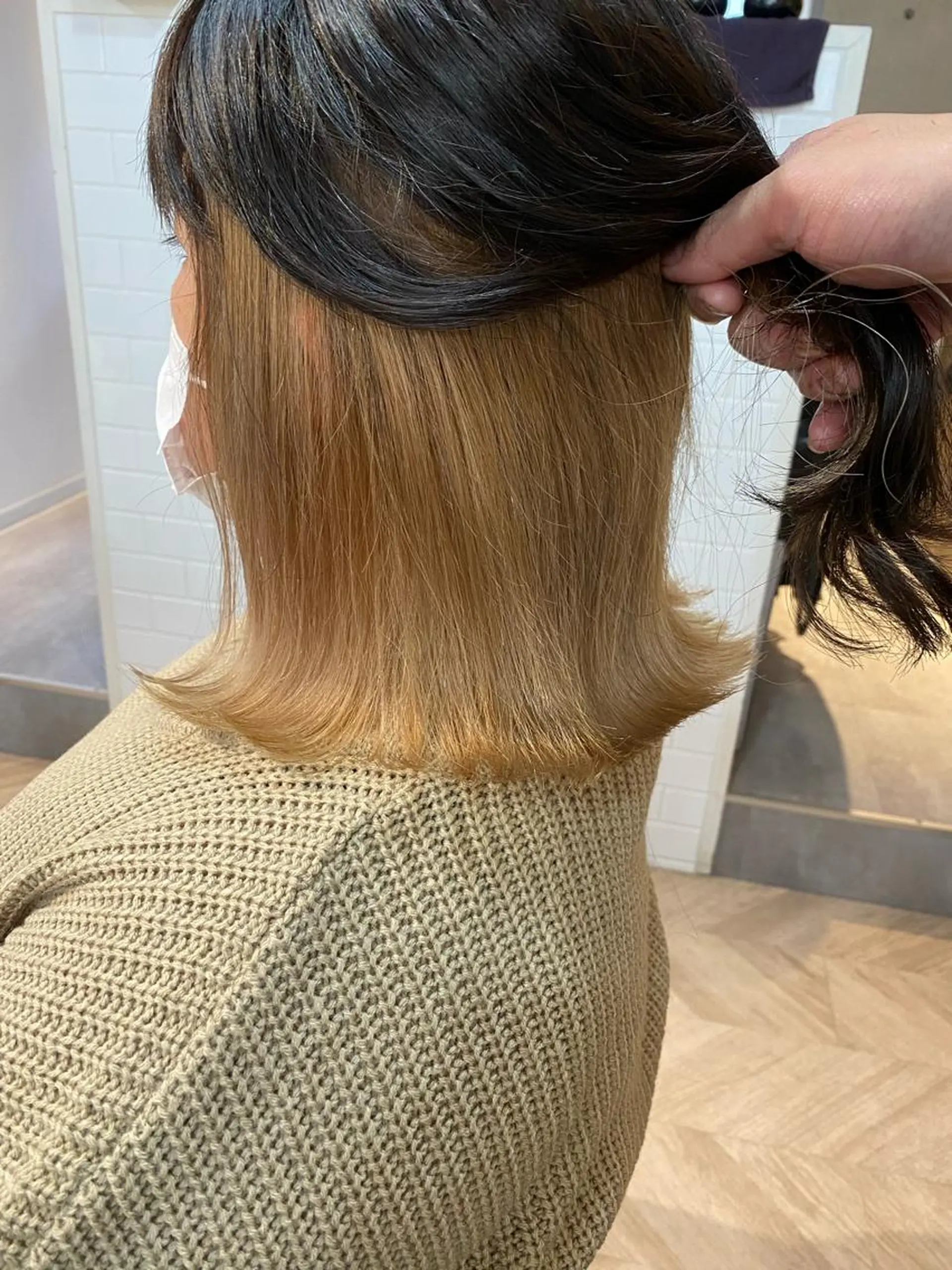 ミディアム 似合わせカット ヘアカラー 西山 恵太郎のヘアスタイル
