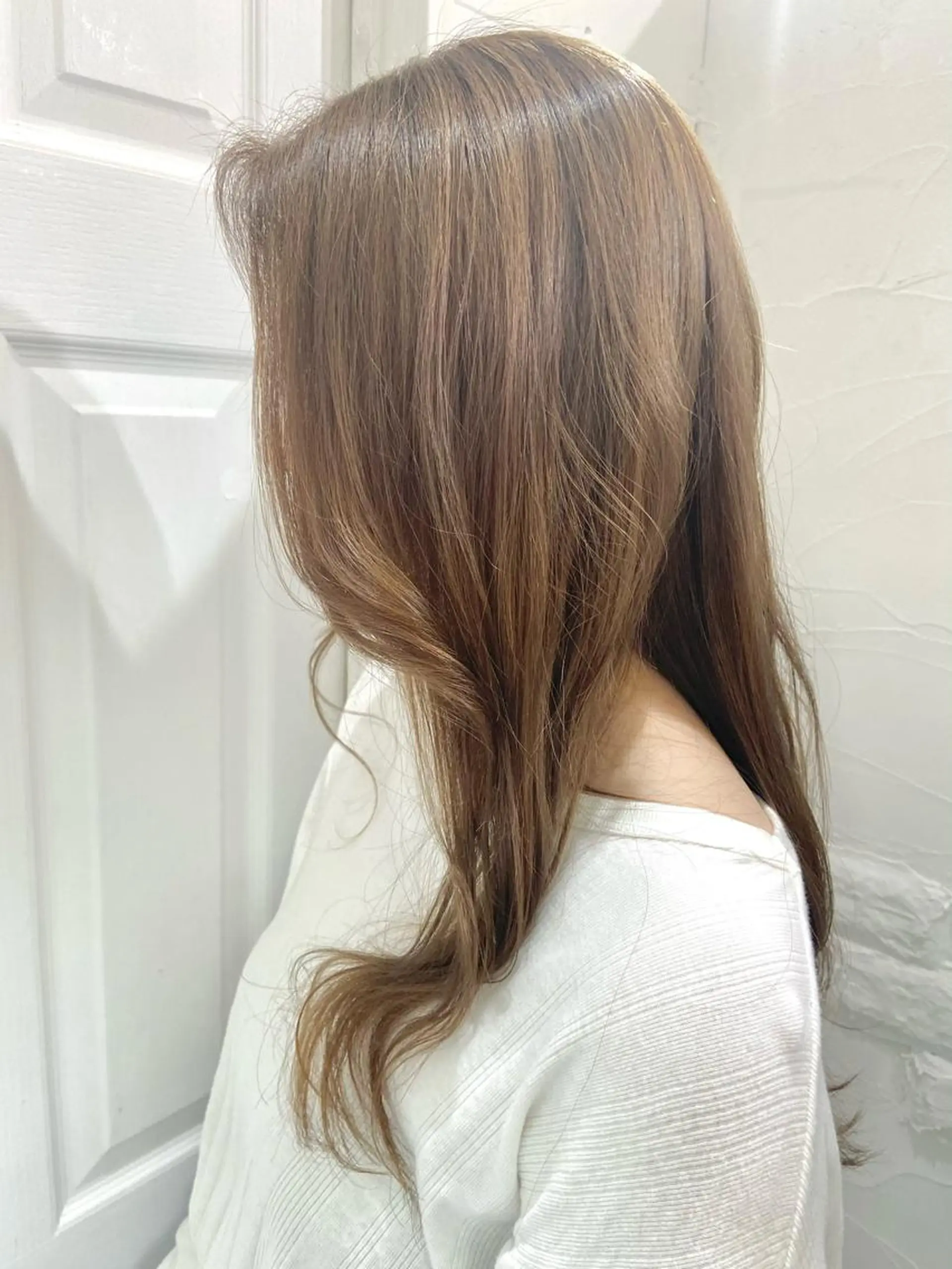 ロング カラー ベージュカラー 透明感カラー ヘアカラー ♥️ルフ🐒 ミレイ♥️のヘアスタイル
