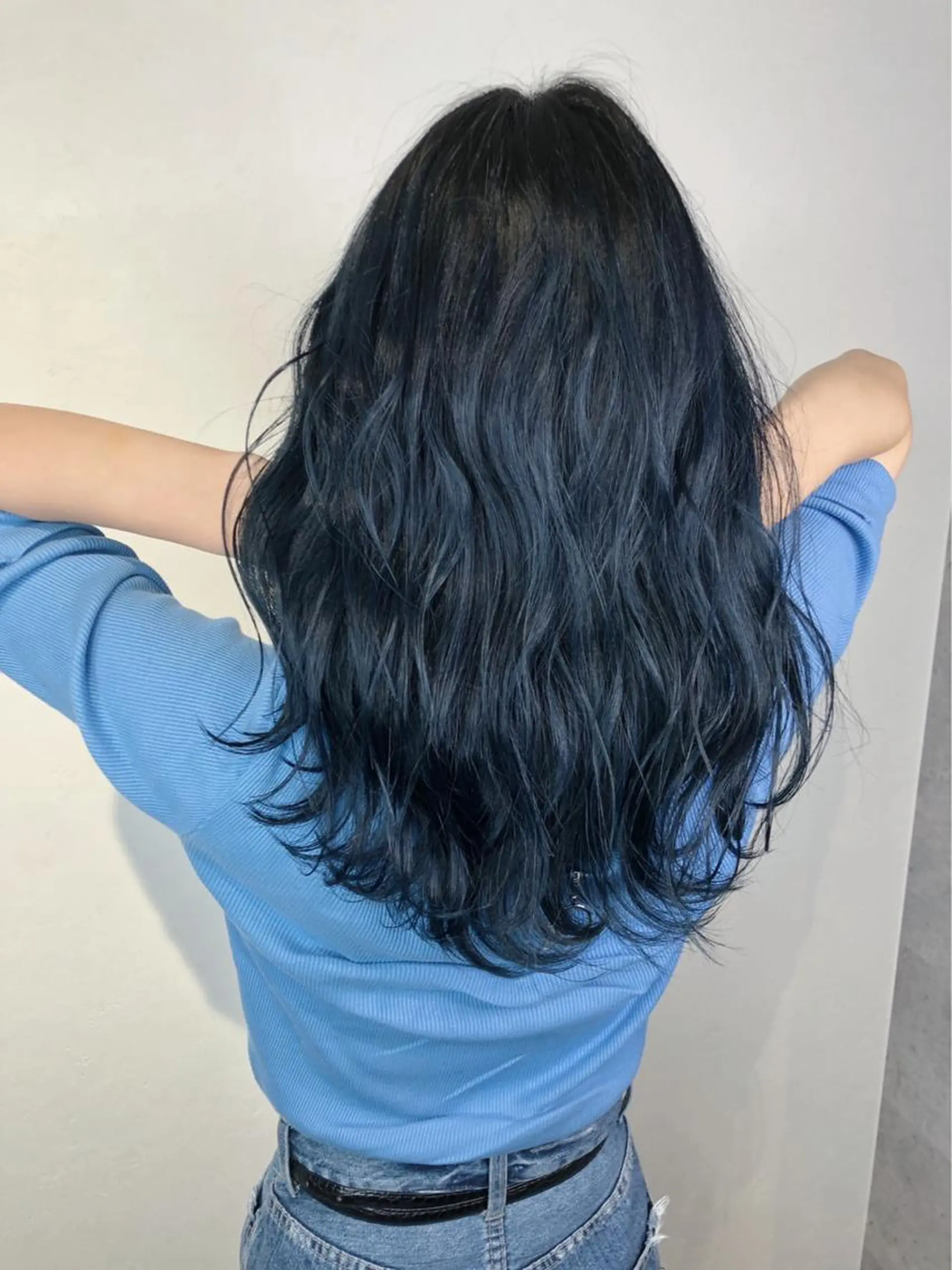 セミロング カラー _WHITE 天神店のヘアスタイル