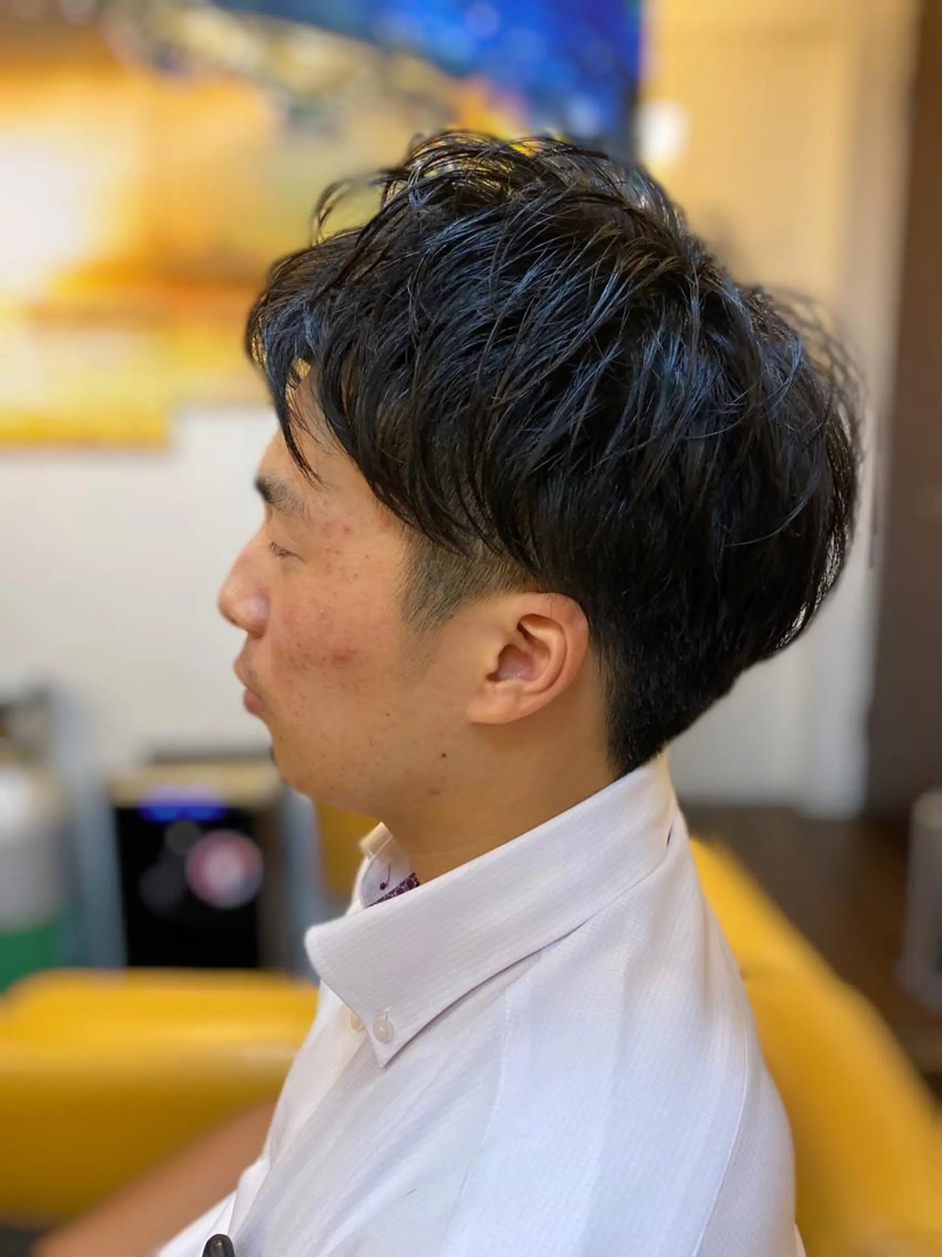 ショート パーマ メンズ ヘアーデザイン ククイ所属・【緩パン】イトウ シンゴのヘアスタイル