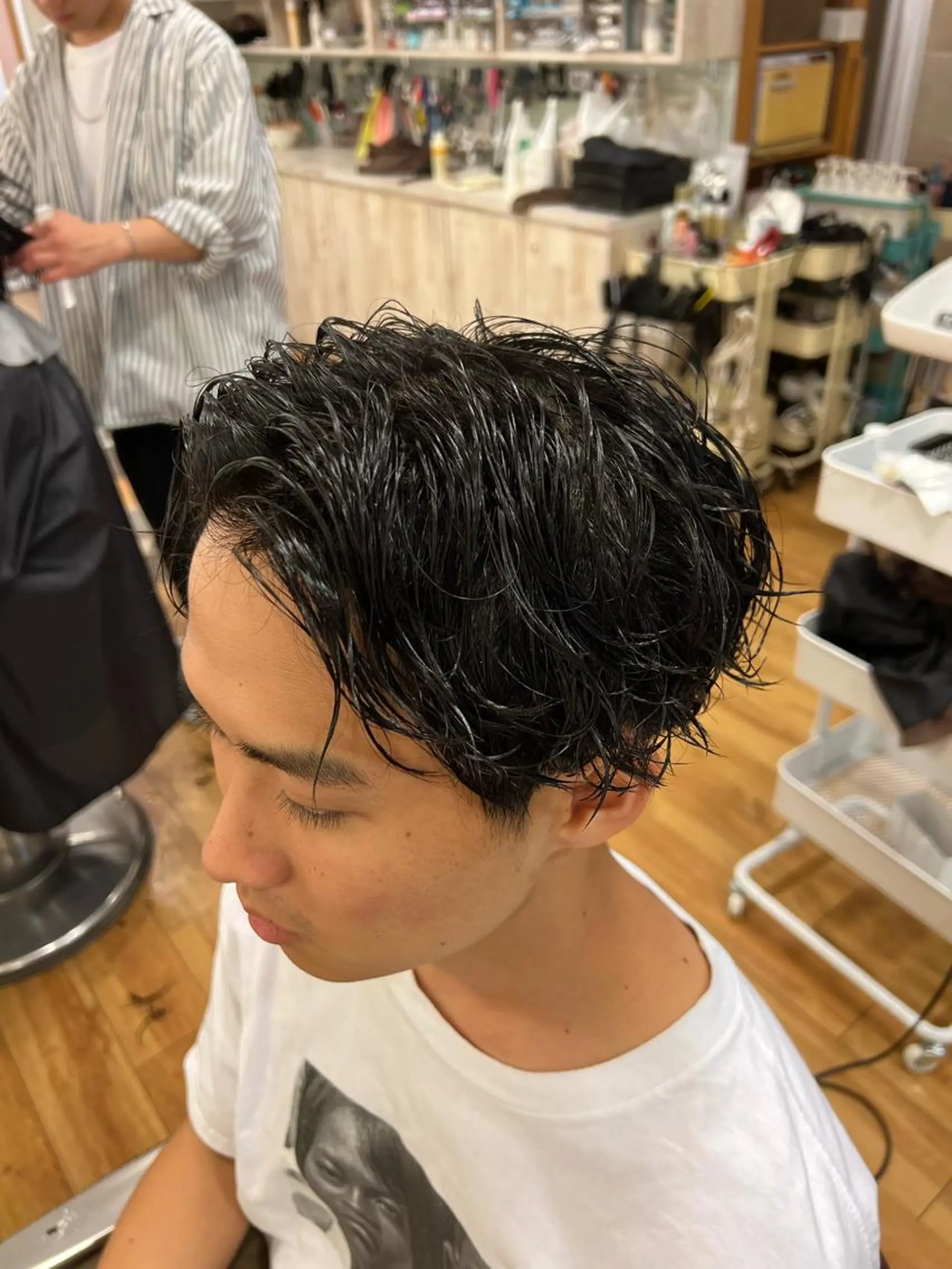 ショート パーマ メンズ カット パーマ 湘南のパーマ職人 🔥清水琉葵🔥のヘアスタイル