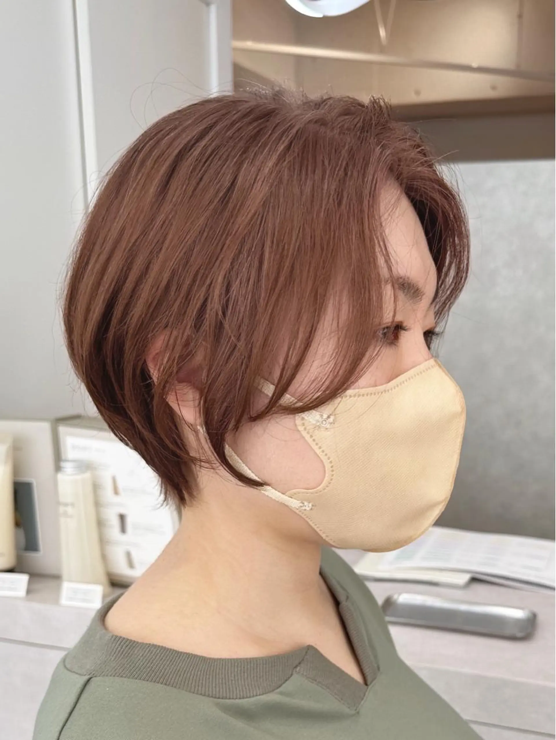 ショート カラー ショートボブ ベージュカラー ブリーチ ケアブリーチ ダブルカラー hair salon suiw所属・ショート✂︎メンズ 特化‬吉田義隆のヘアスタイル