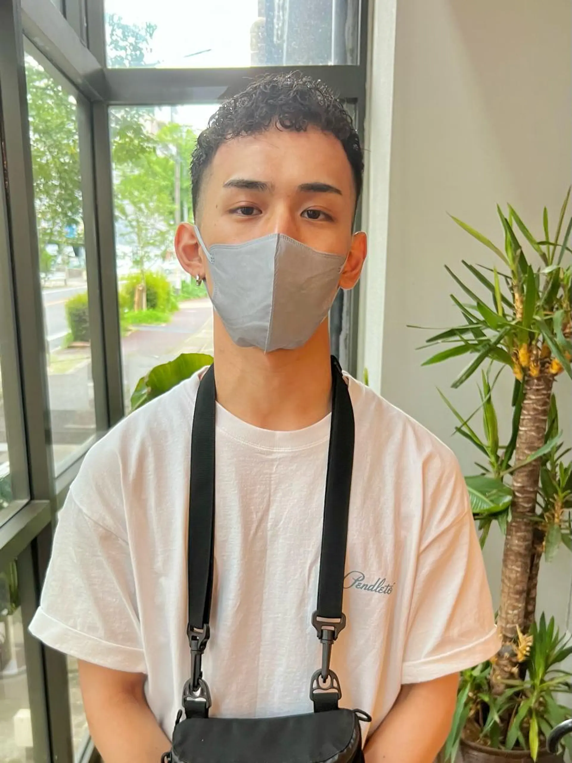パーマ メンズ フェードカット メンズパーマ 古川 晴輝のヘアスタイル