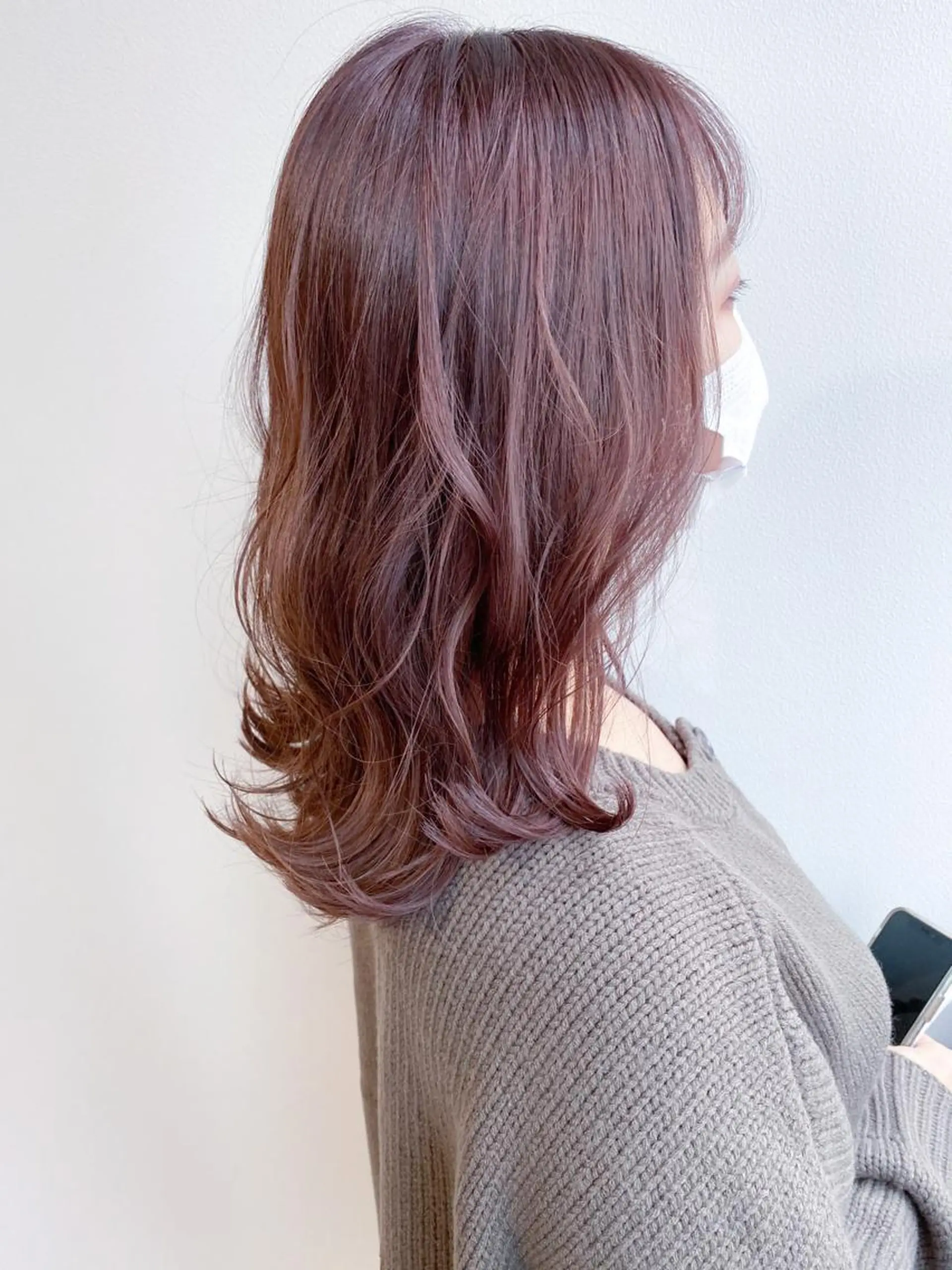 セミロング カラー ブリーチ 透明感カラー ラベンダーカラー カット ヘアカラー トリートメント Meena by urban所属・丹羽 隼人/髪質改善 /韓国ヘア🇰🇷のヘアスタイル