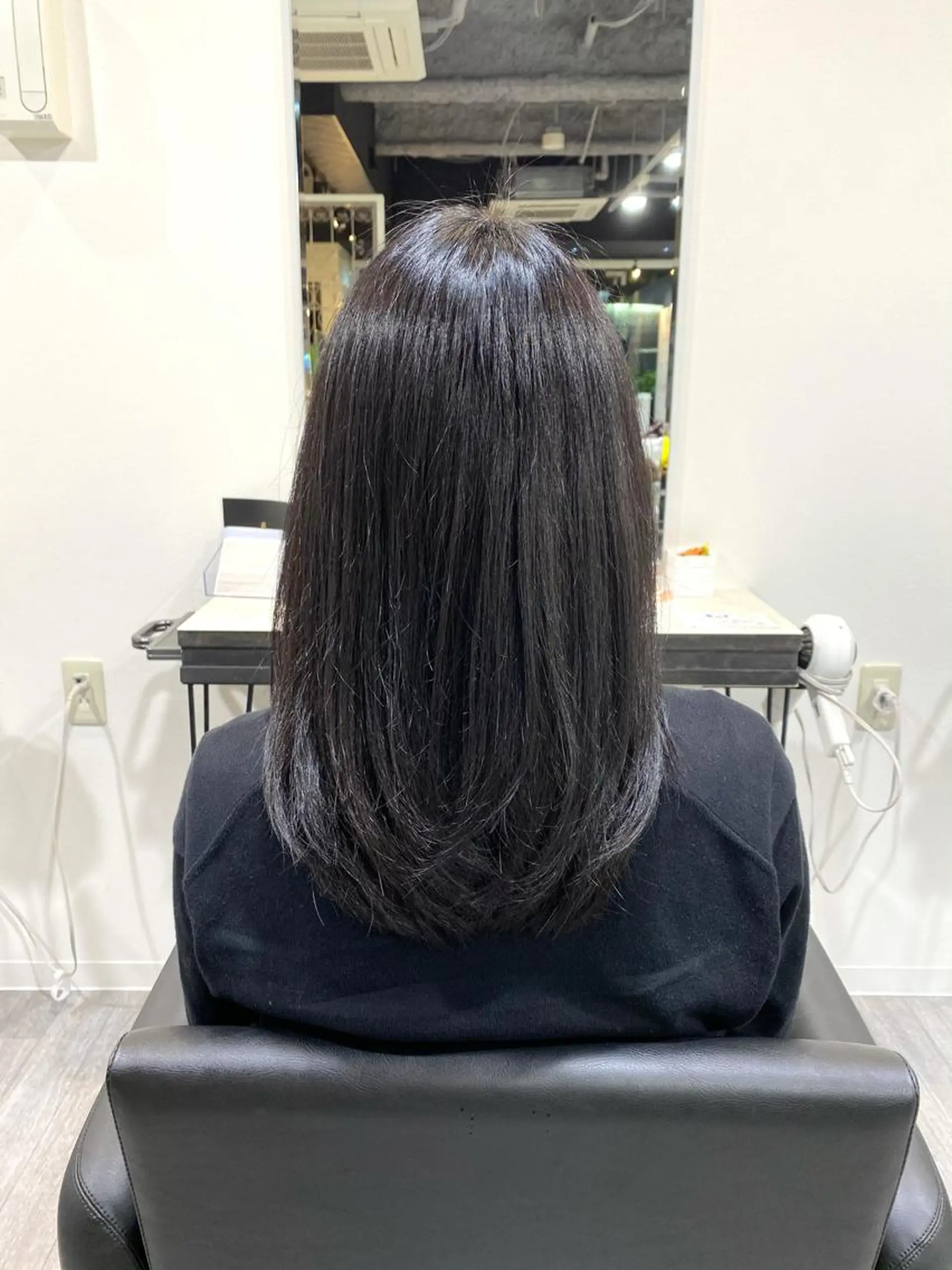 セミロング ハイライト 髪質改善 韓国風ヘア レイヤーカット トリートメント カット トリートメント unpeu hair  二条所属・先着1名様限定 カット無料のヘアスタイル