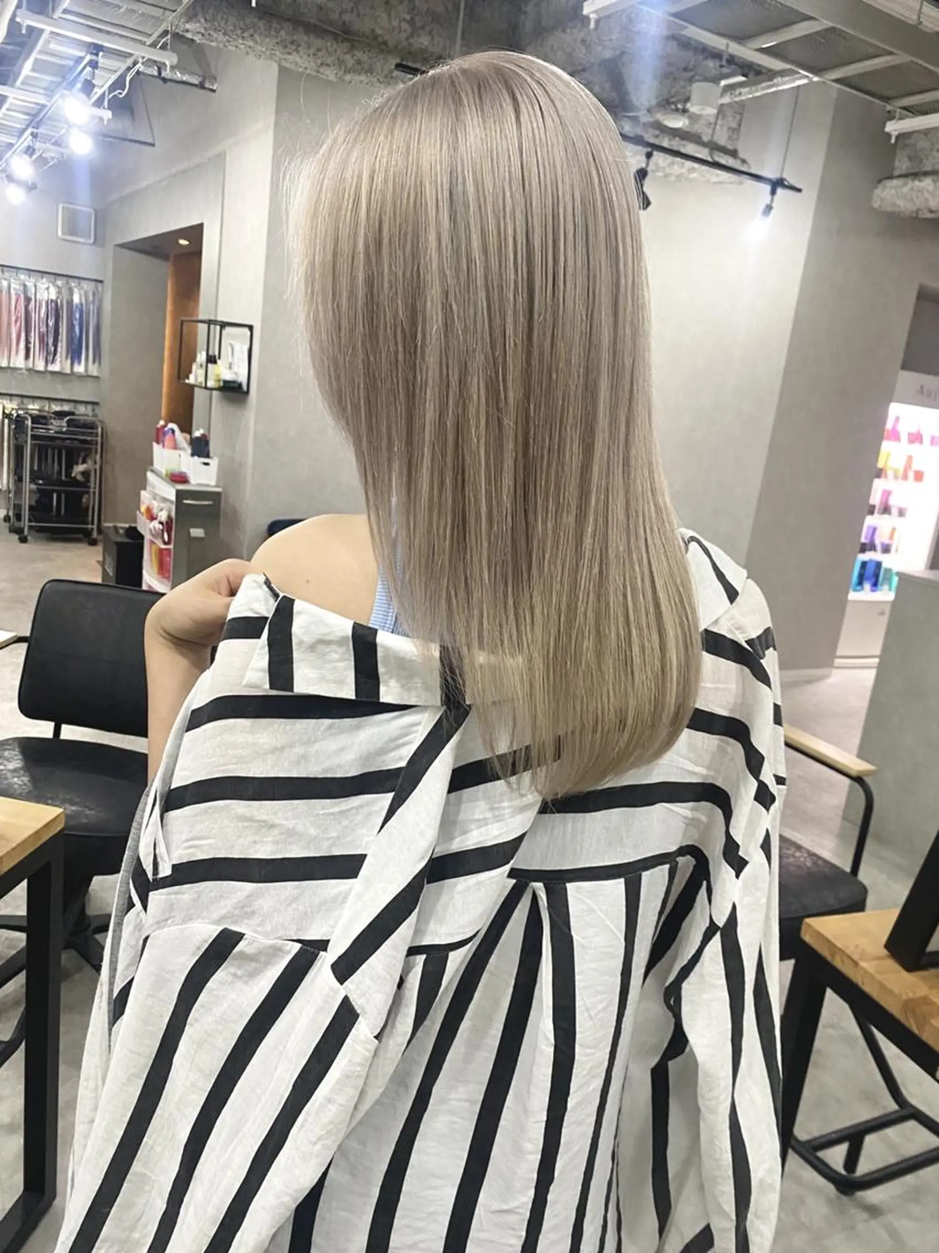 セミロング パーマ ヘアアレンジ カラー 💎lino _by _ACNE💎 🧸のヘアスタイル