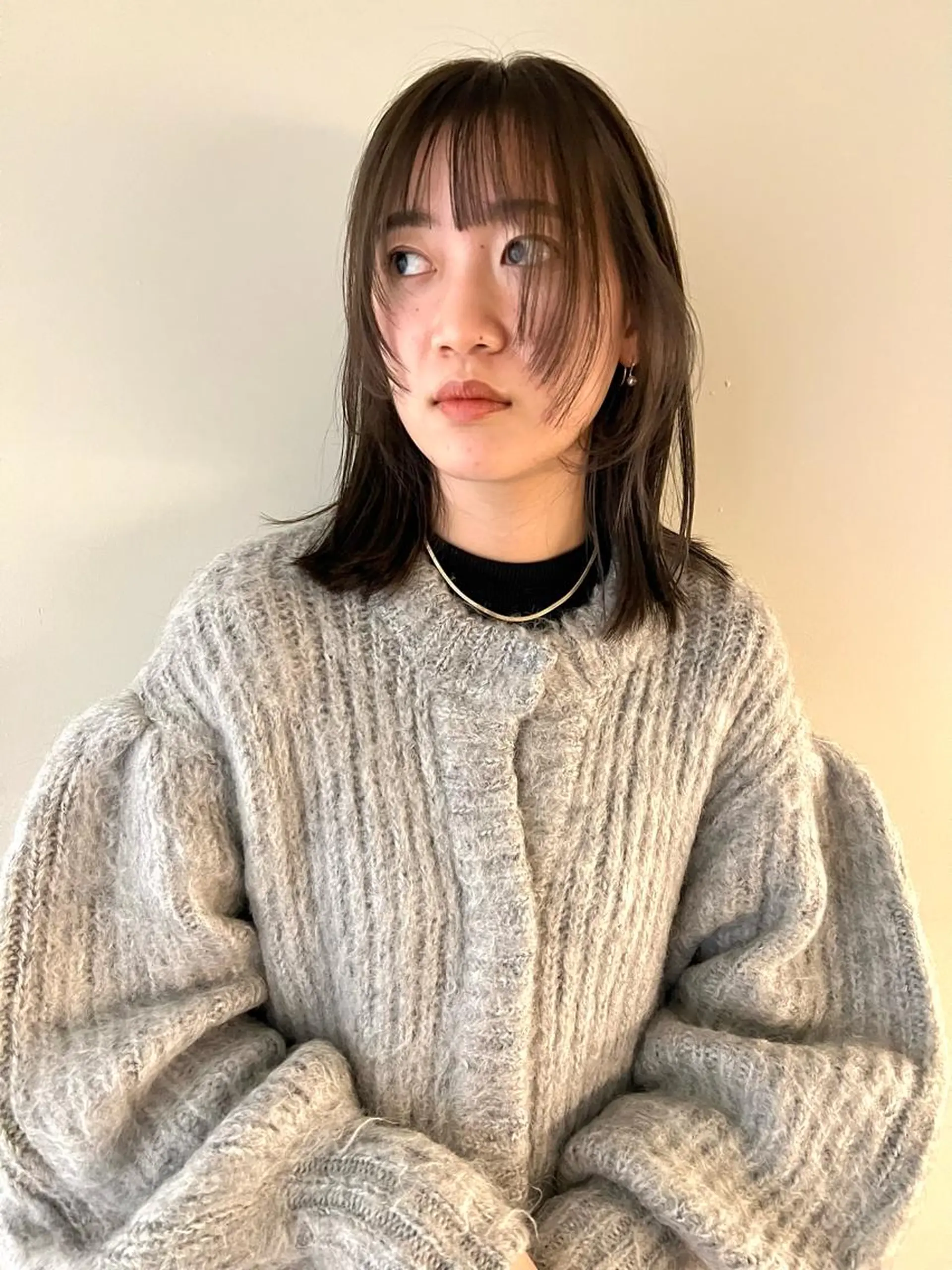 ミディアム タナカ レイのヘアスタイル