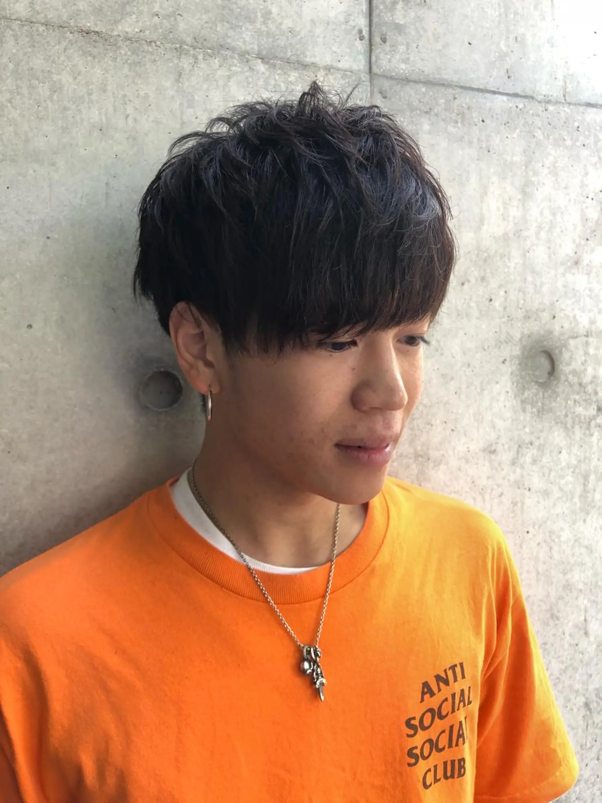 メンズ マッシュ カット 森本裕/オーナー/ スパイラルパーマのヘアスタイル