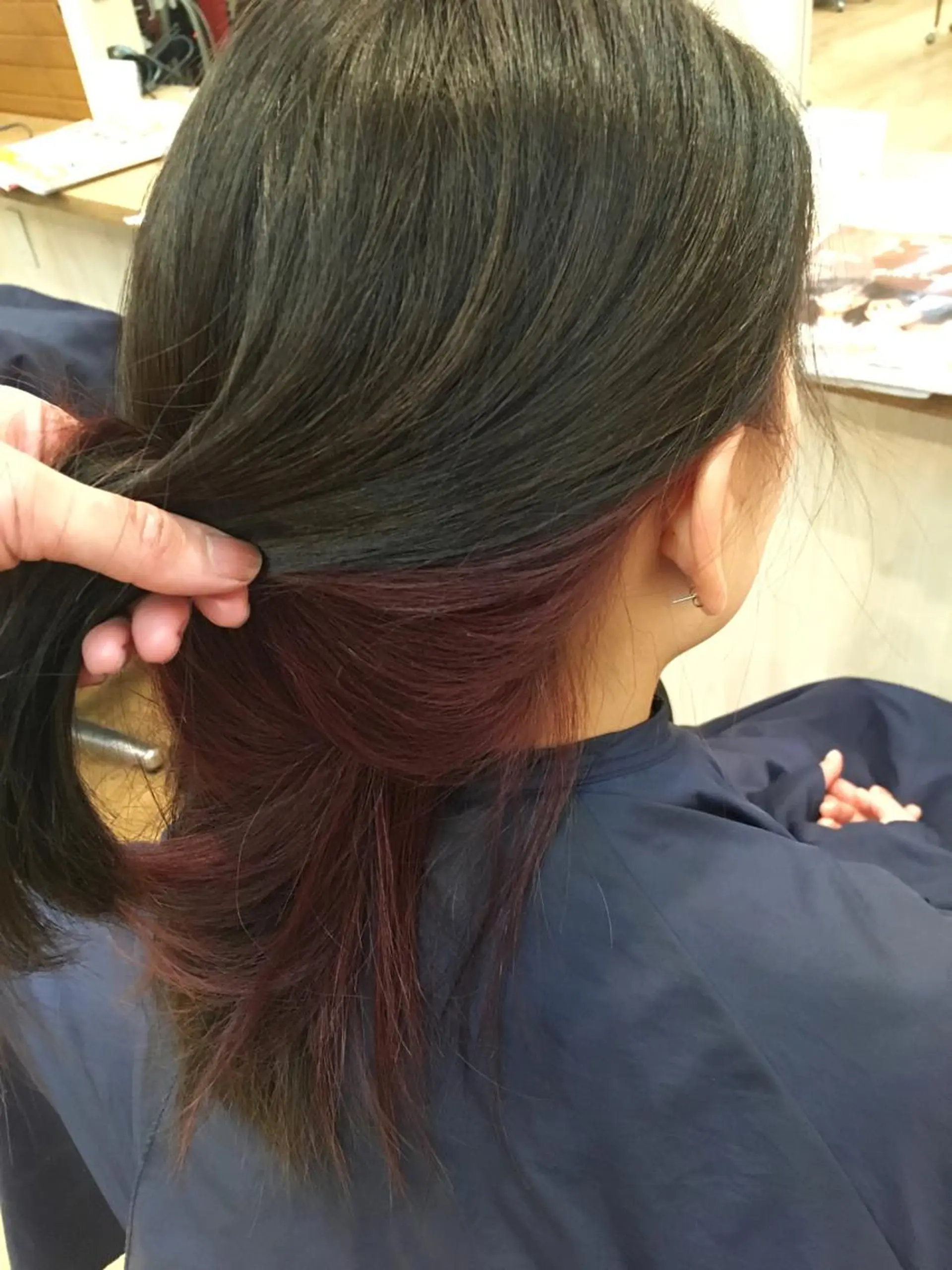 ショート カラー インナーカラー ピンクカラー yuri🌼 N°＋uta*天王寺のヘアスタイル