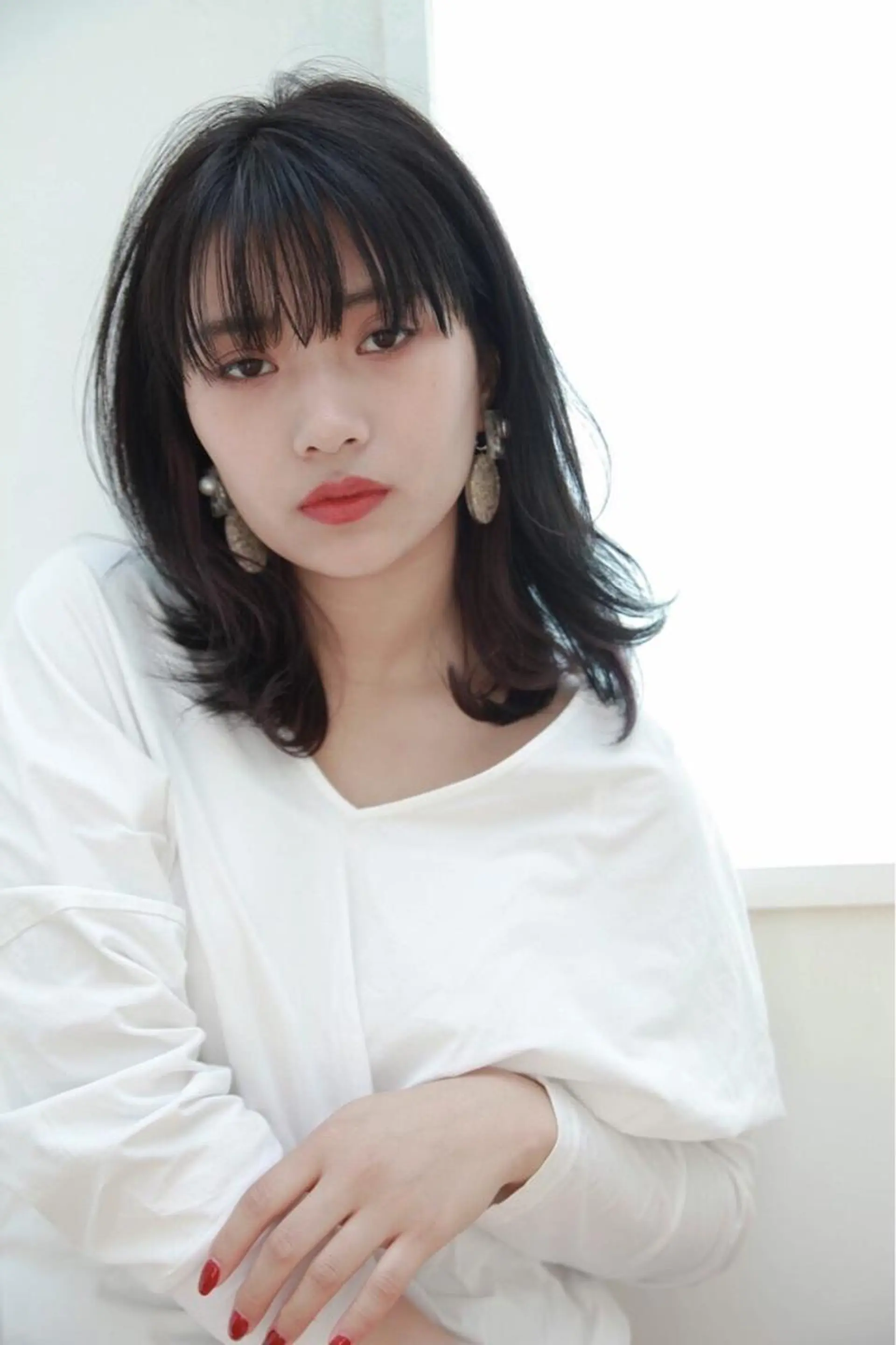 ミディアム カラー MODE K's eau松下仁美のヘアスタイル