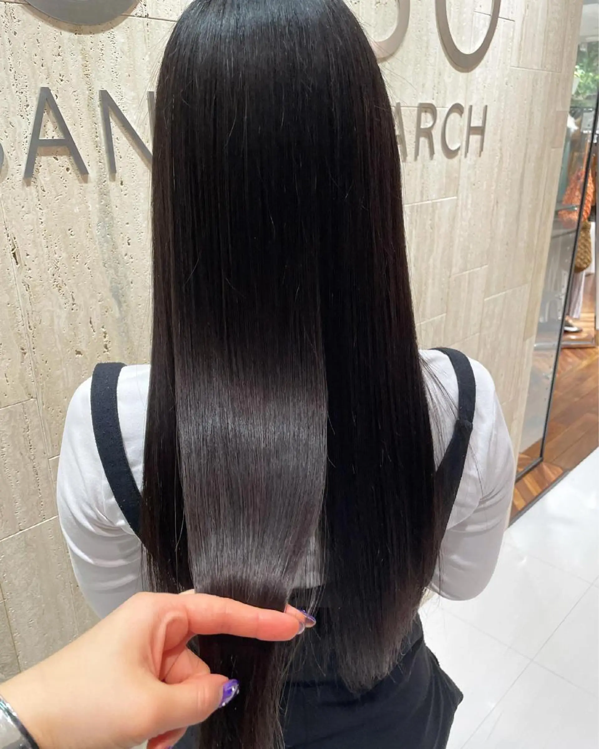 ロング 髪質改善 トリートメント 縮毛矯正 トリートメント 高橋 芽衣のヘアスタイル