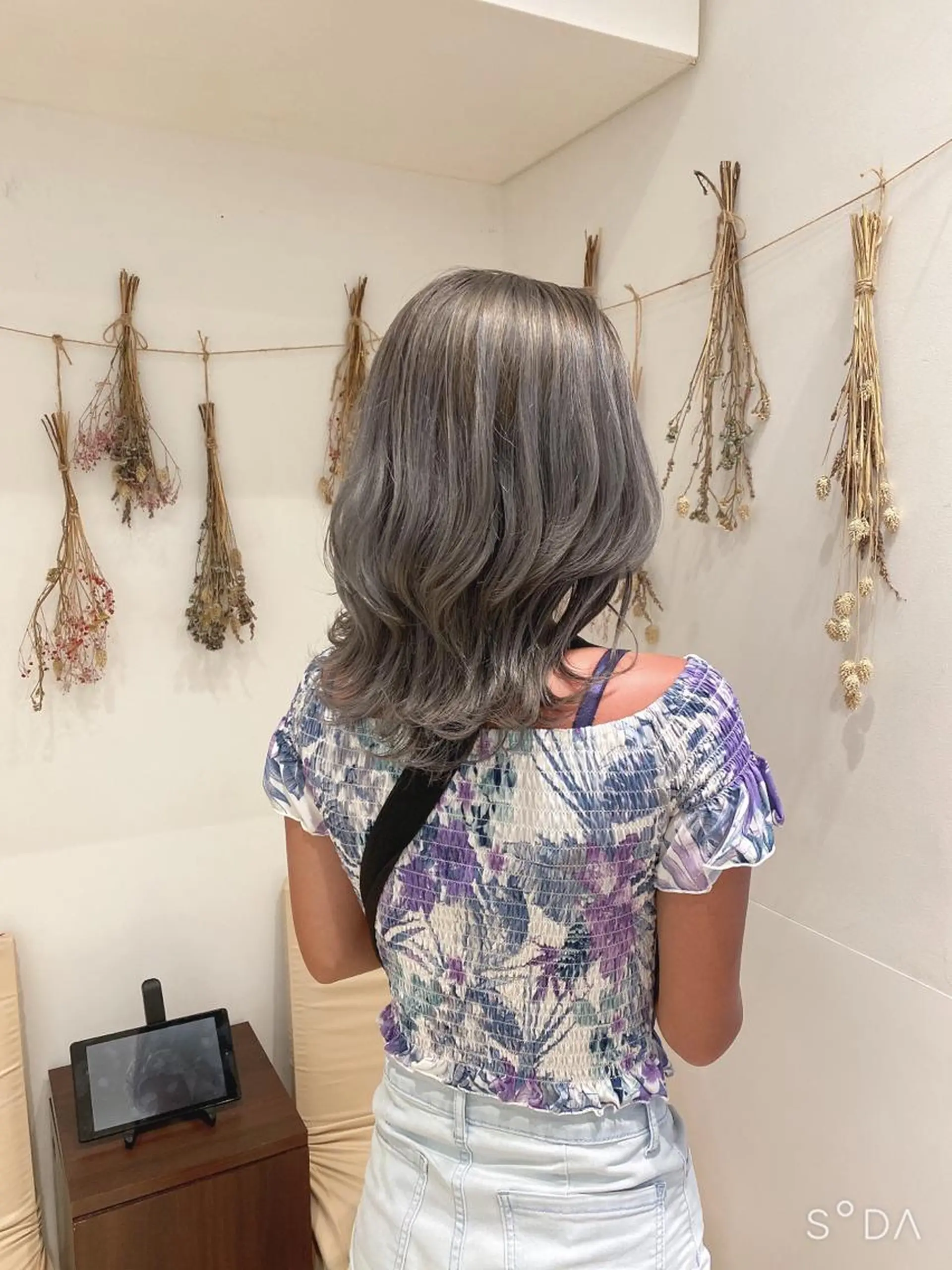 ミディアム カラー シルバー はだゆうき @hadadan08のヘアスタイル