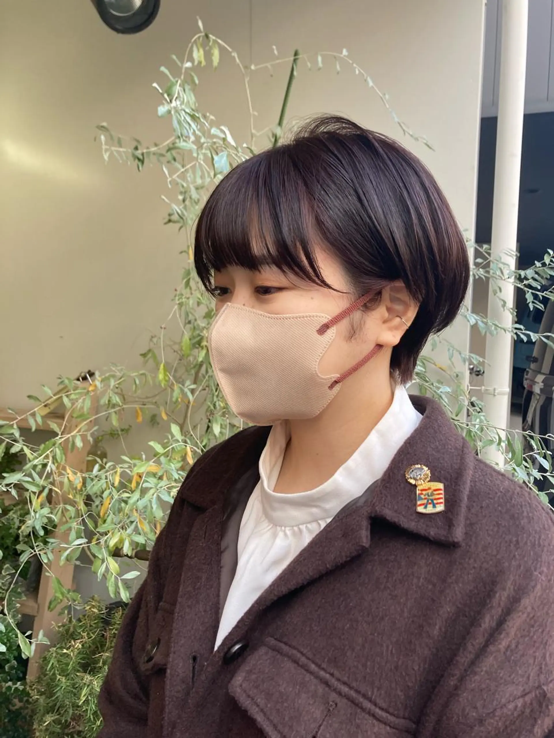 ショート ボブ ハイライト 姫カット おくれ毛 ✂︎岡根 京花✂︎のヘアスタイル
