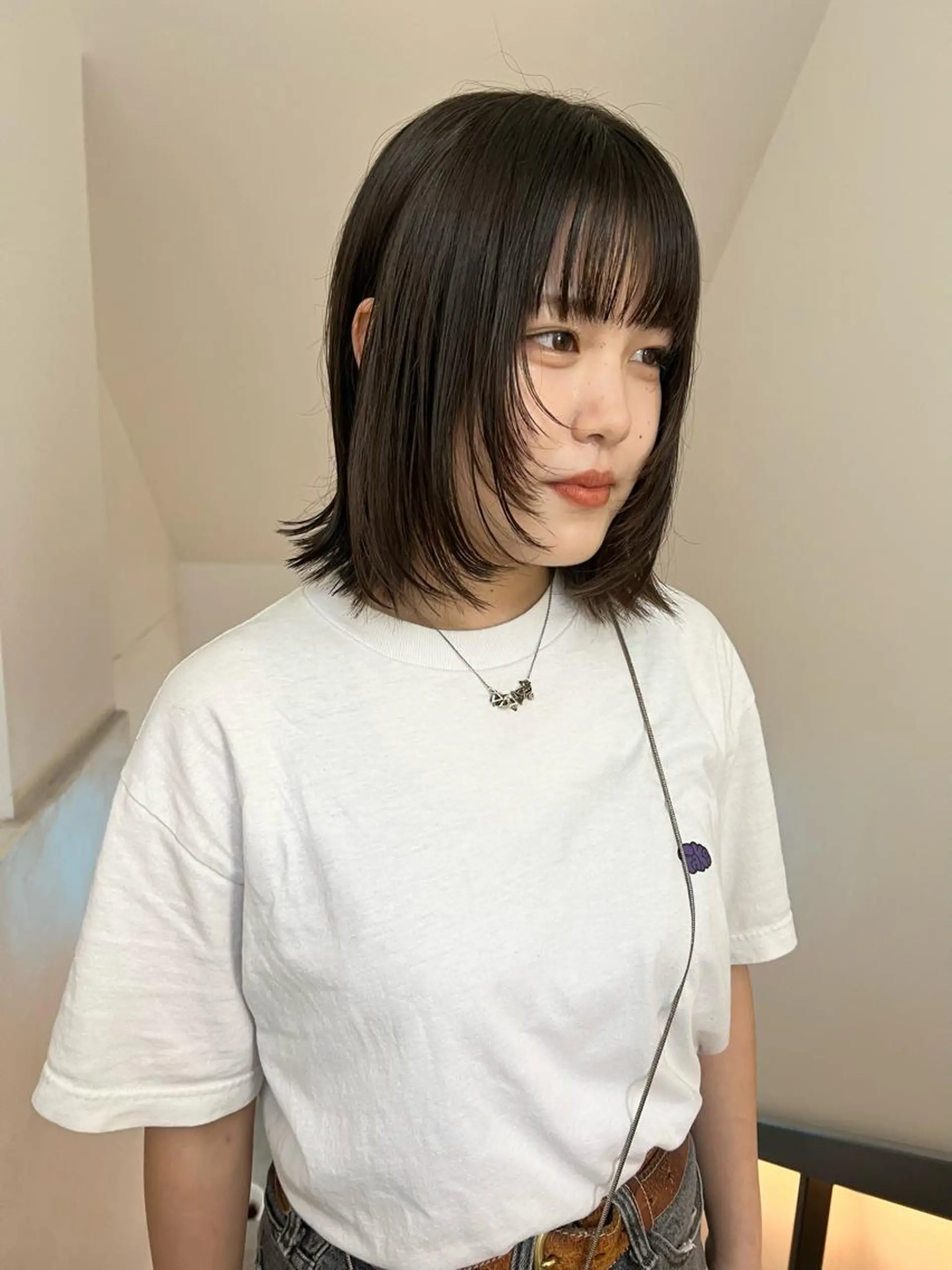 ショート パーマ 顔周りカット 顔周りカット/透明感 カラー✂️MEIのヘアスタイル