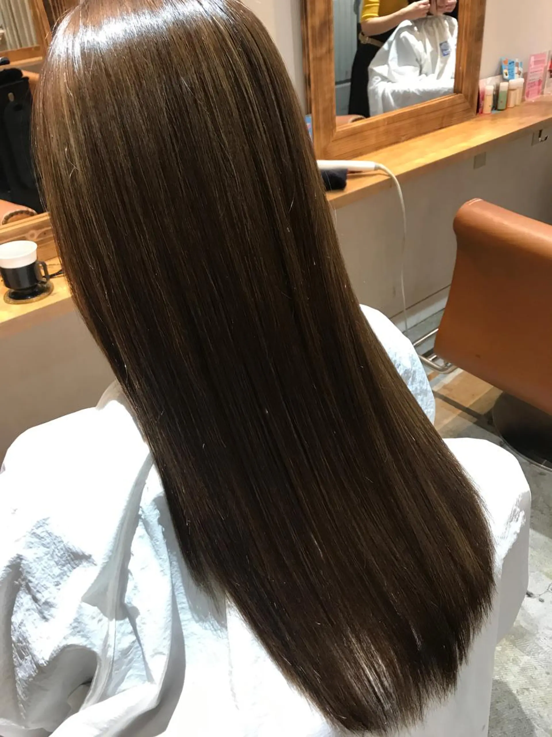 ロング カラー 髪質改善×矯正🫧 韓国ヘアasamiのヘアスタイル