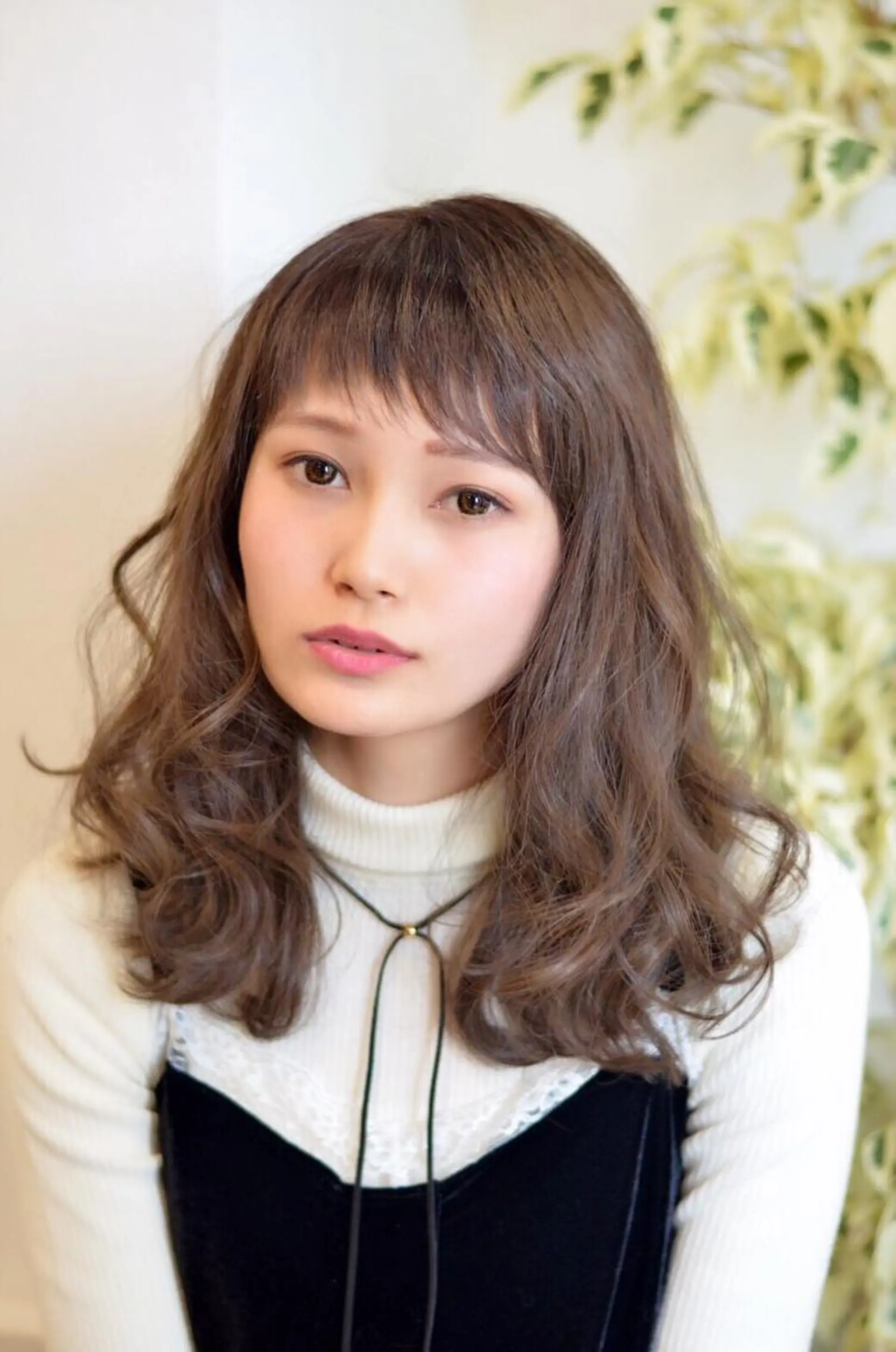 セミロング カラー ヘアアレンジ GiseL天神カラー 髪質改善/ブリーチのヘアスタイル