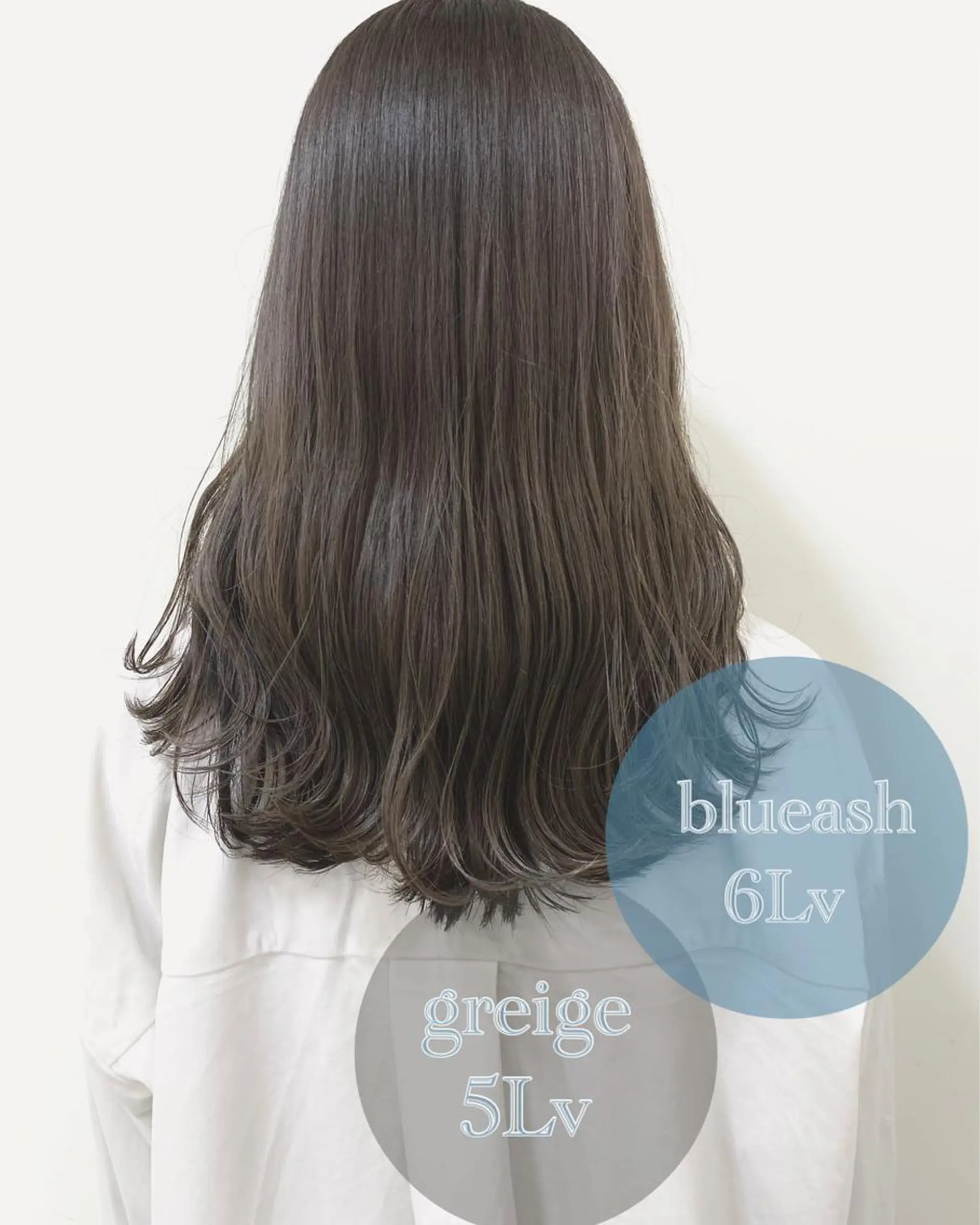 セミロング カラー パーマ ヘアアレンジ セミロングパーマ アディクシーカラー バレイヤージュ ブリーチ ブルーカラー カット ヘアカラー トリートメント Zina福岡天神店 艶髪/レイヤー/小顔のヘアスタイル