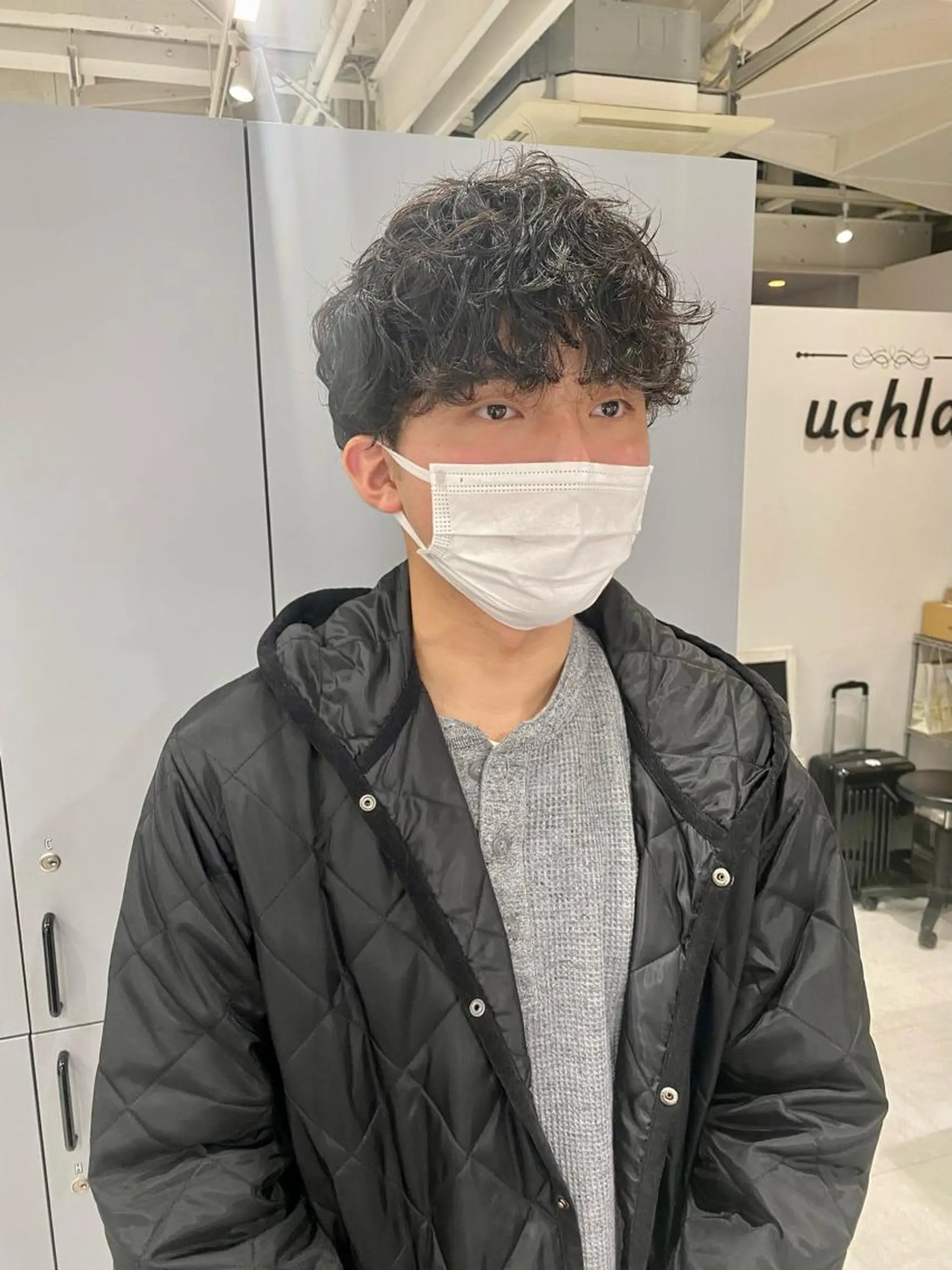 ショート メンズ 波巻きパーマ カット パーマ 村山 豪歩のヘアスタイル