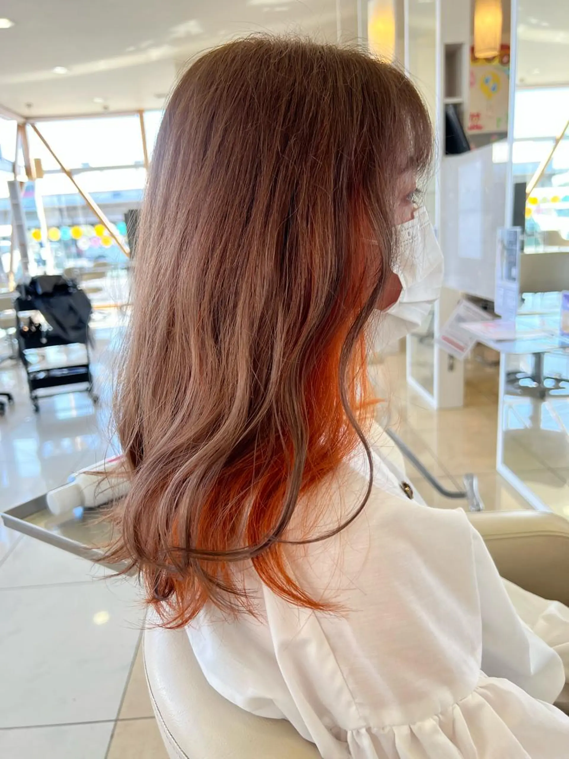 セミロング ヘアカラー 牧野 佳樹のヘアスタイル