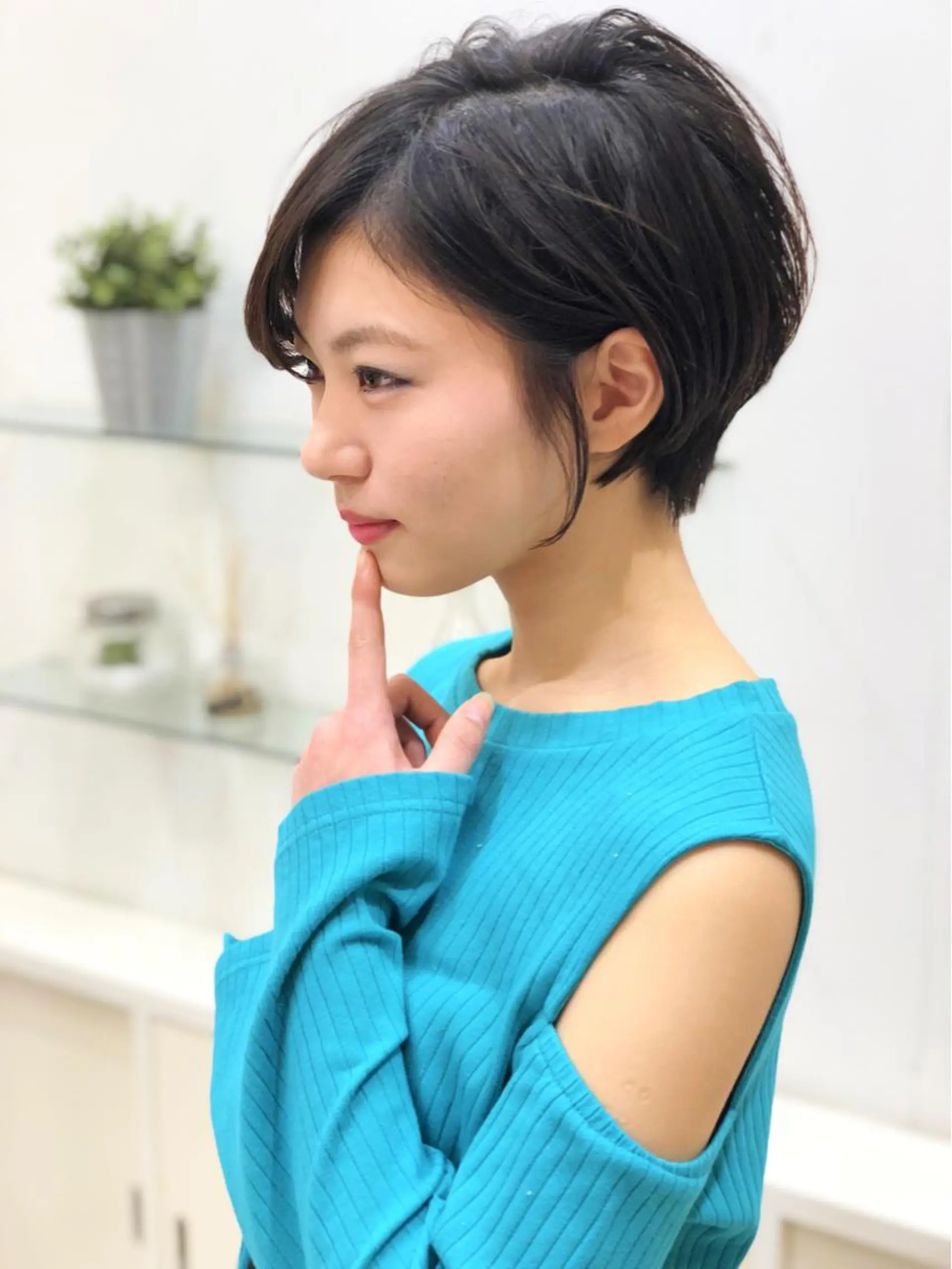 ショート カラー ショートボブ ボブ ショートヘア 小顔カット ディレクター ノナカのヘアスタイル