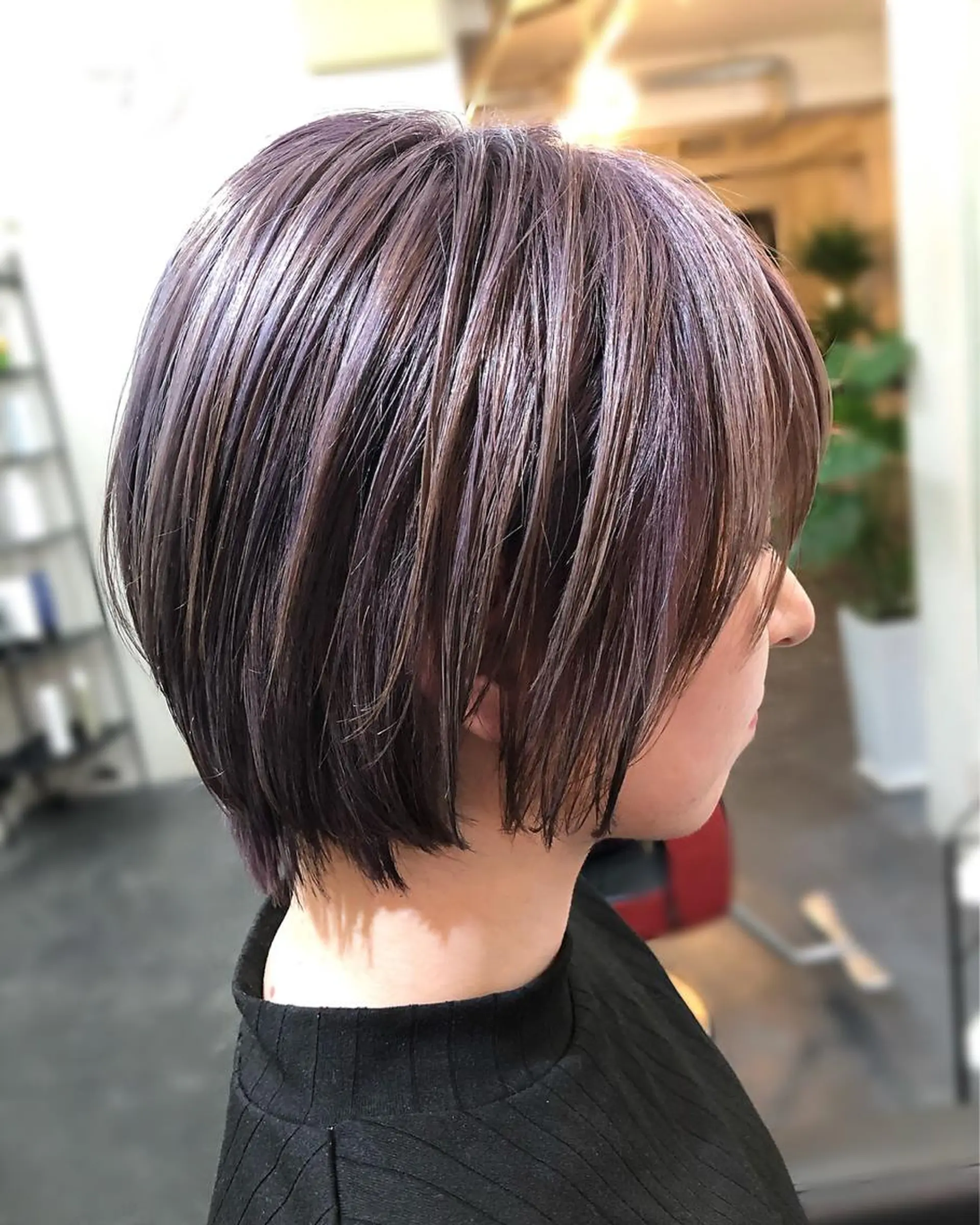 ミディアム カラー カット W_SALON ［触れたくなる艶髪］のヘアスタイル