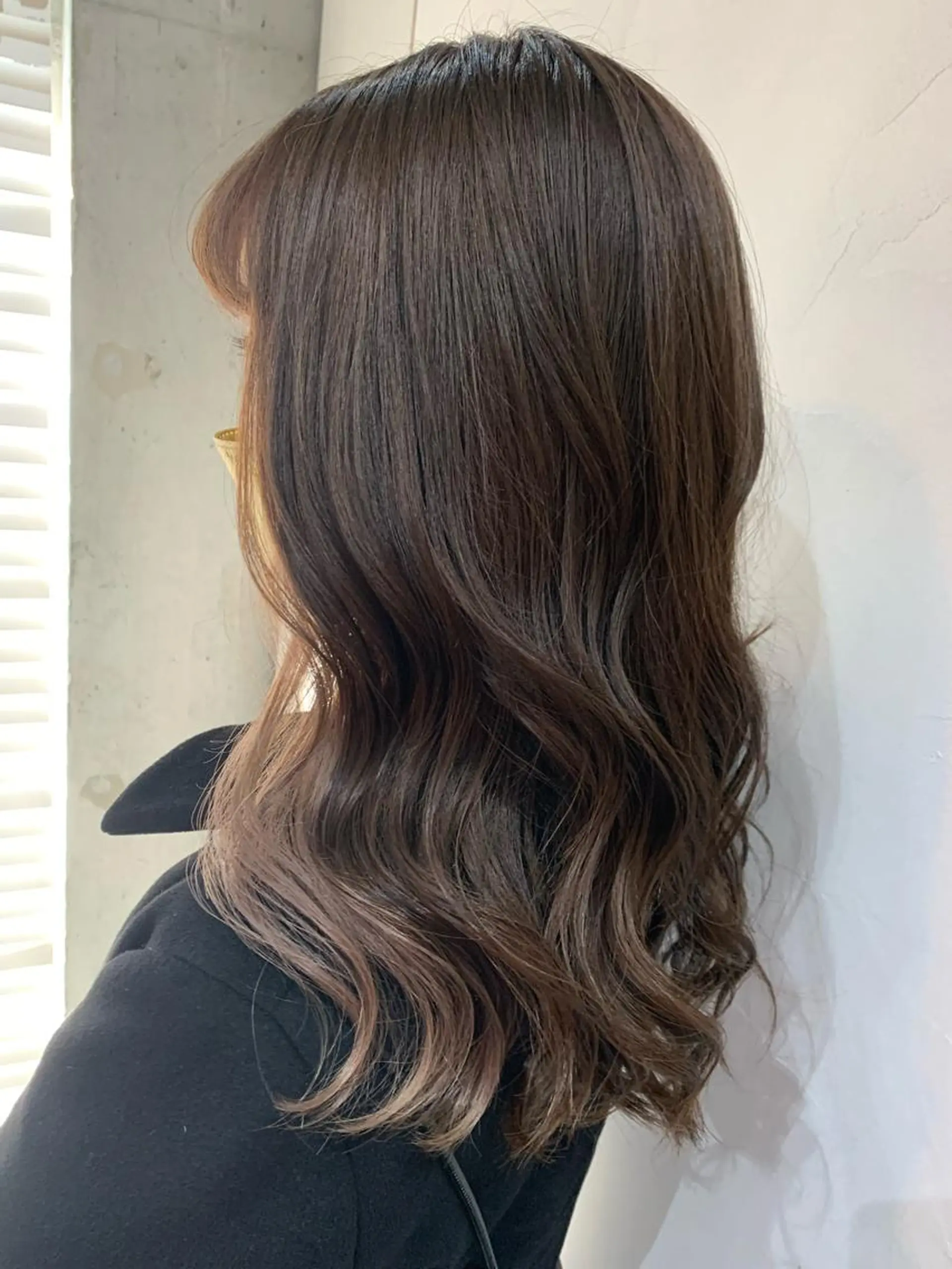 セミロング カラー ヘアアレンジ ヘアカラー kei/透明感カラー /ベージュ/髪質改善のヘアスタイル