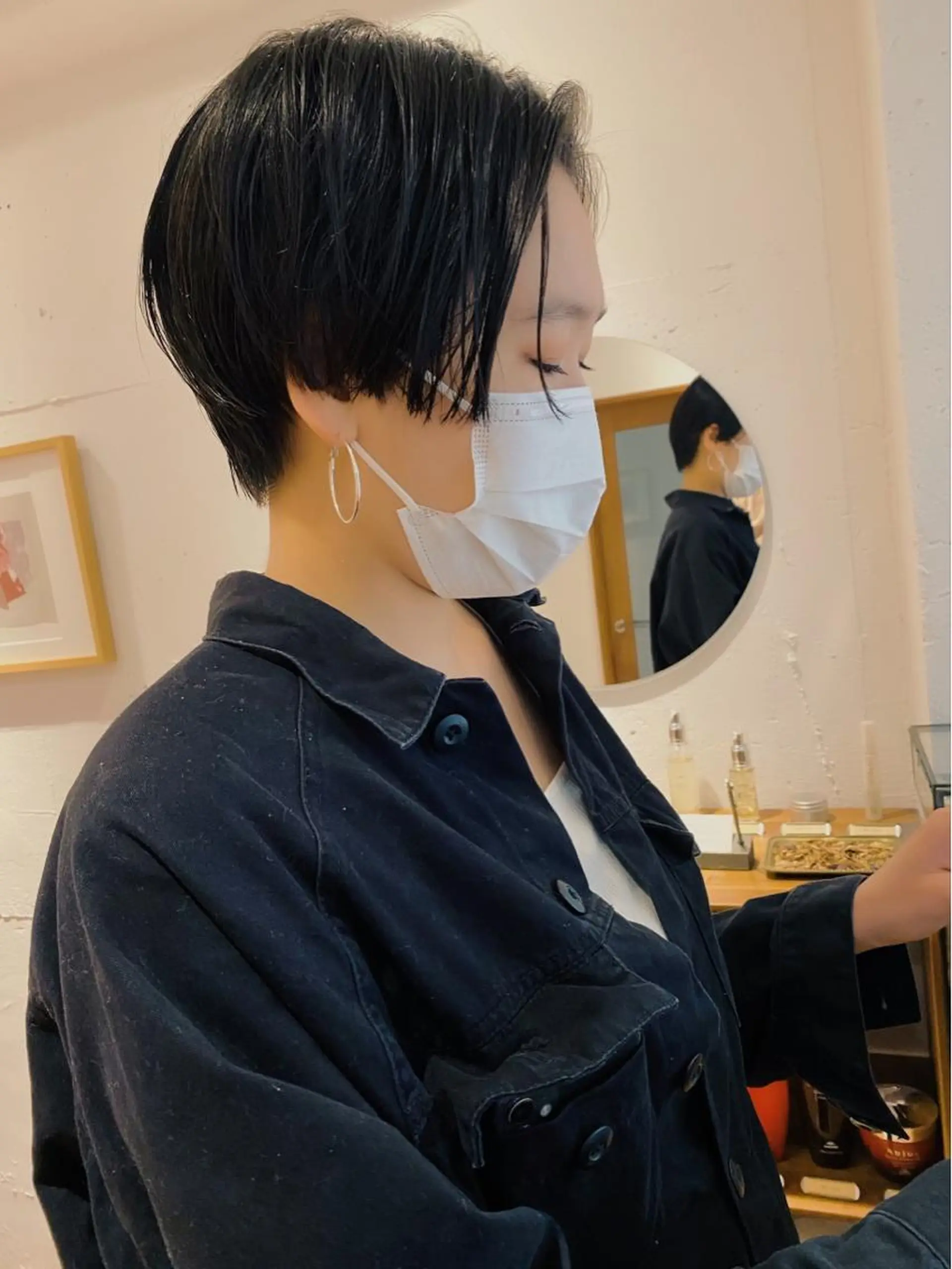 ショート カラー カット ヘアカラー トリートメント salowin三丁目所属・🟩ベージュ/ショー ト/ボブ🟩タカモリのヘアスタイル