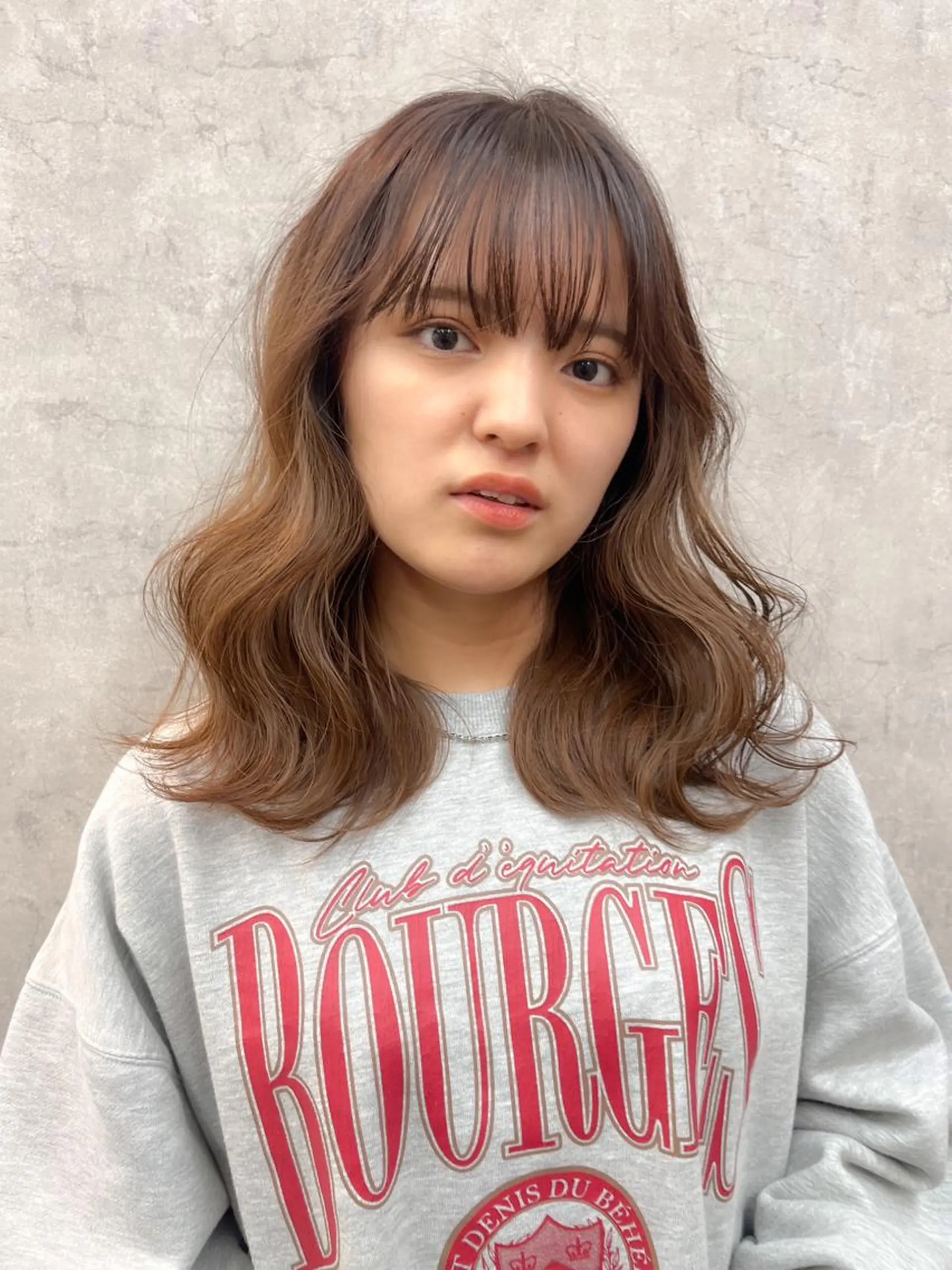 セミロング ヘアアレンジ 田川 華奈のヘアスタイル